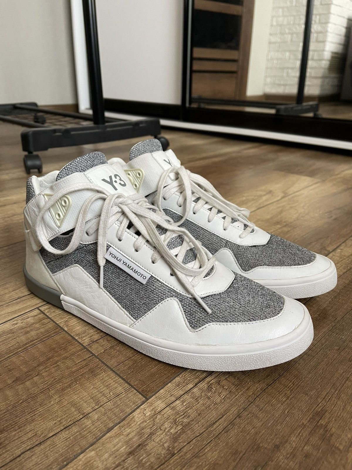Y-3 Y-3 Yohji Yamamoto Adidas High Top Sneakers Shoes Size US 10.5 / EU 43-44 - 4 Thumbnail