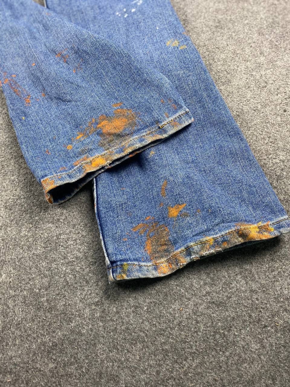 Levi's vintage levis 515 paint splatter bootcut denim nice design Size US 30 / EU 46 - 6 Thumbnail
