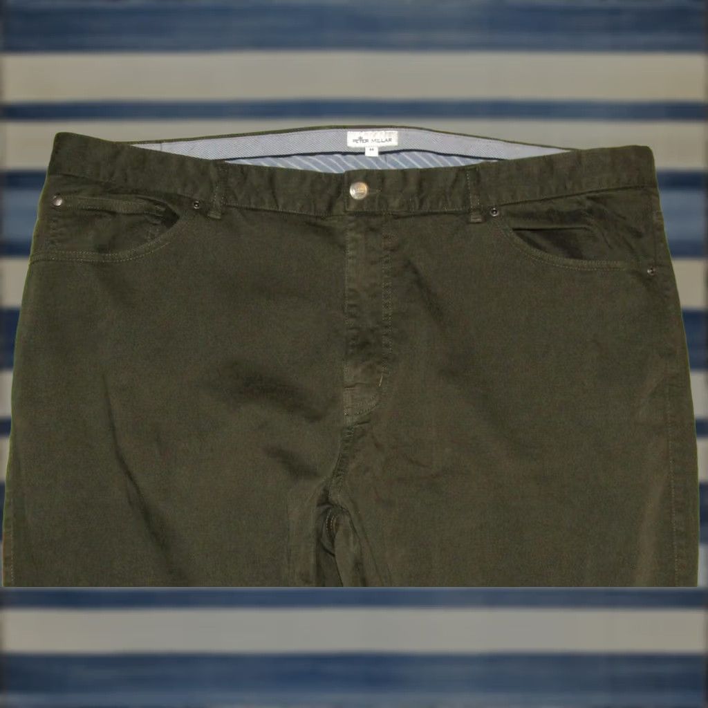 Peter Millar PETER MILLAR Green Ultimate 5 Pocket Sateen Chino Pants 44 x 27 Size US 44 / EU 60 - 1 Thumbnail