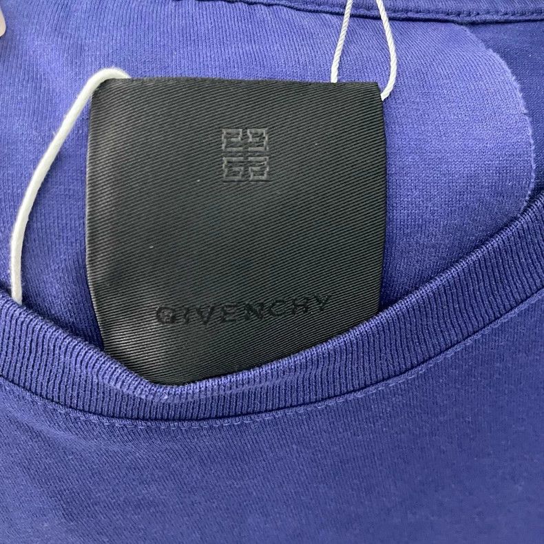 Givenchy Givenchy Blue Chest Printed Logo Short Sleeve T-Shirt Size US M / EU 48-50 / 2 - 3 Thumbnail