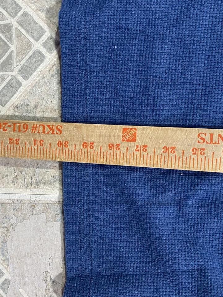 Levi's Vintage 90s Levis faded waffle knit thermal Henley blue Size US XL / EU 56 / 4 - 4 Thumbnail