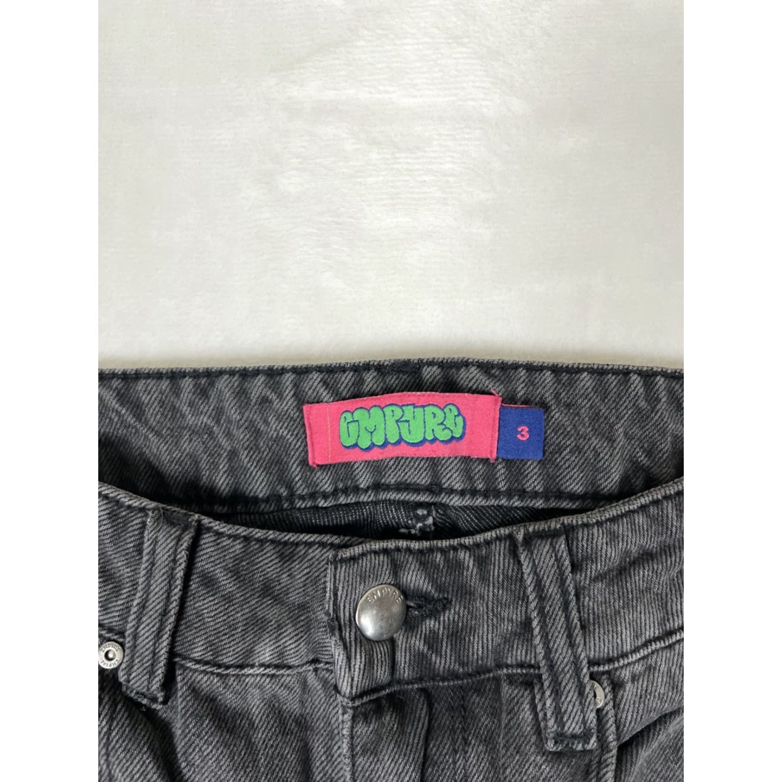 Empyre Empyre Women's 3 Black Carpenter Denim Jeans Workwear Pants Size 26" / US 2 / IT 38 - 5 Thumbnail