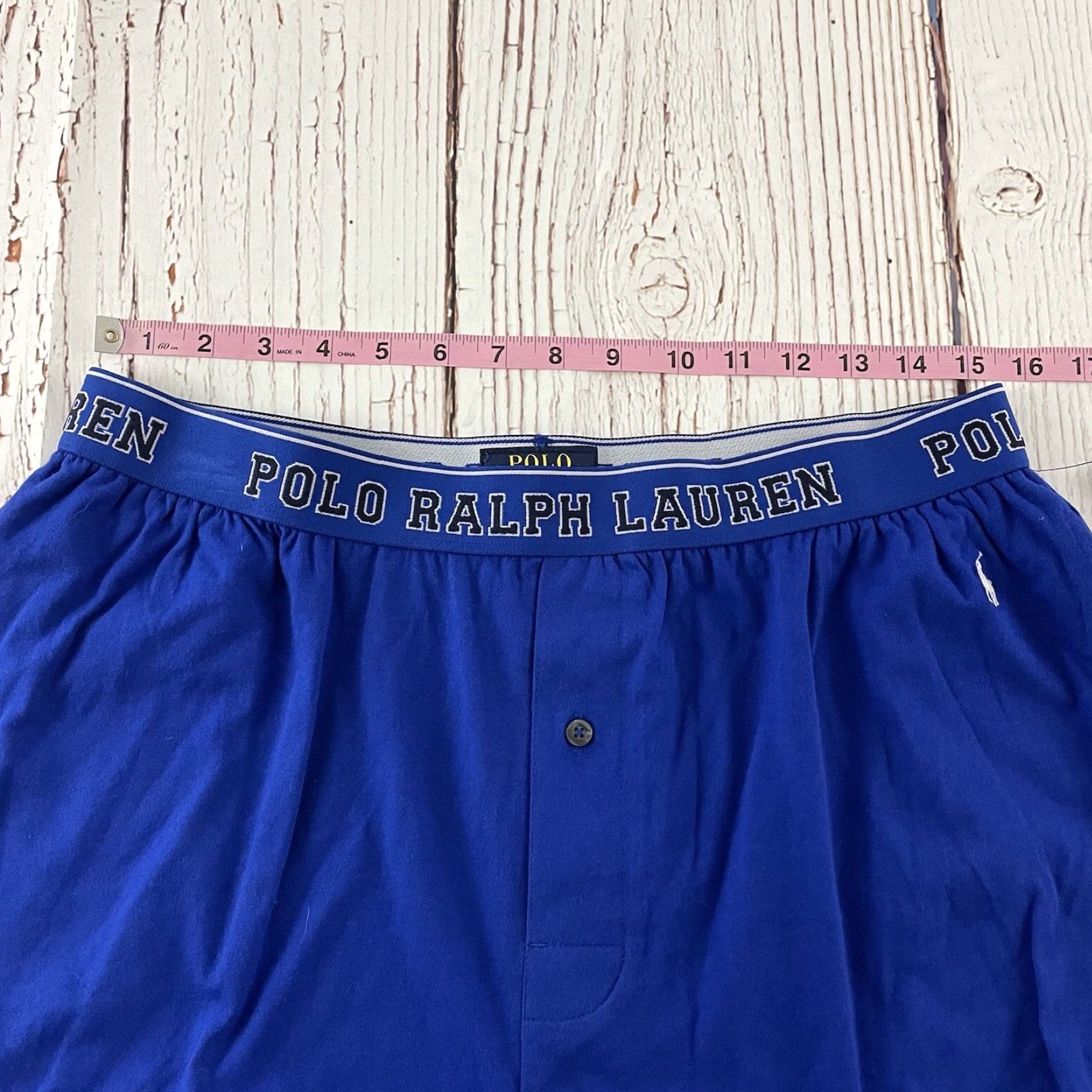 Polo Ralph Lauren Polo Ralph Lauren Boxer Lounge Shorts Men's Large Solid Blue Size US L / EU 52-54 / 3 - 5 Thumbnail
