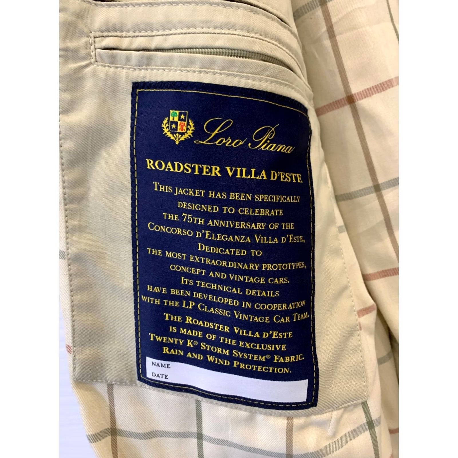 Loro Piana Loro Piana Roadster Villa d’Este Jacket Mens XL Beige Italy Made Luxury Coat#172 Size US XL / EU 56 / 4 - 3 Thumbnail