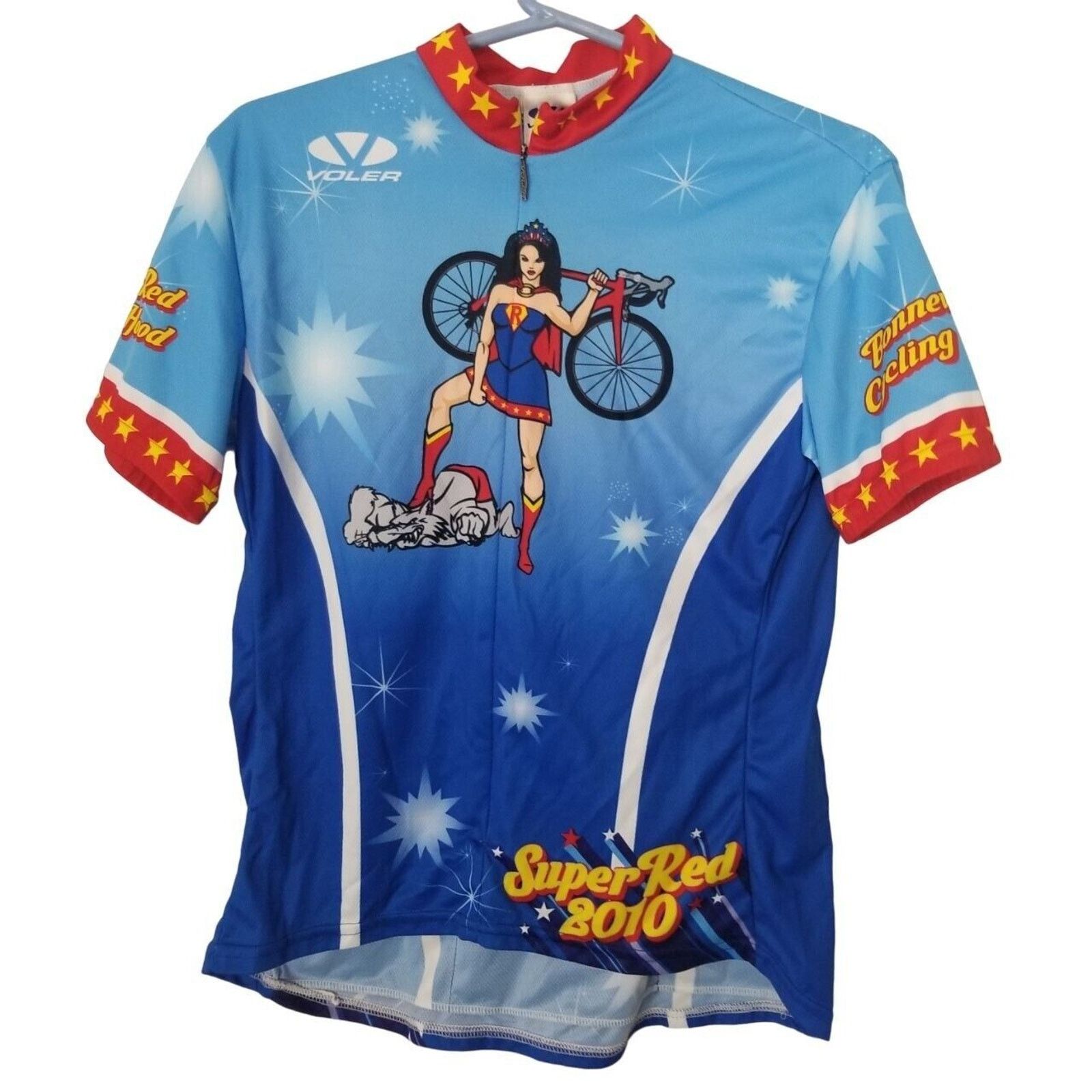 Poler Voler Bonneville Super Red Riding Hood 2010 Cycle Jersey L Size US L / EU 52-54 / 3 - 1 Thumbnail