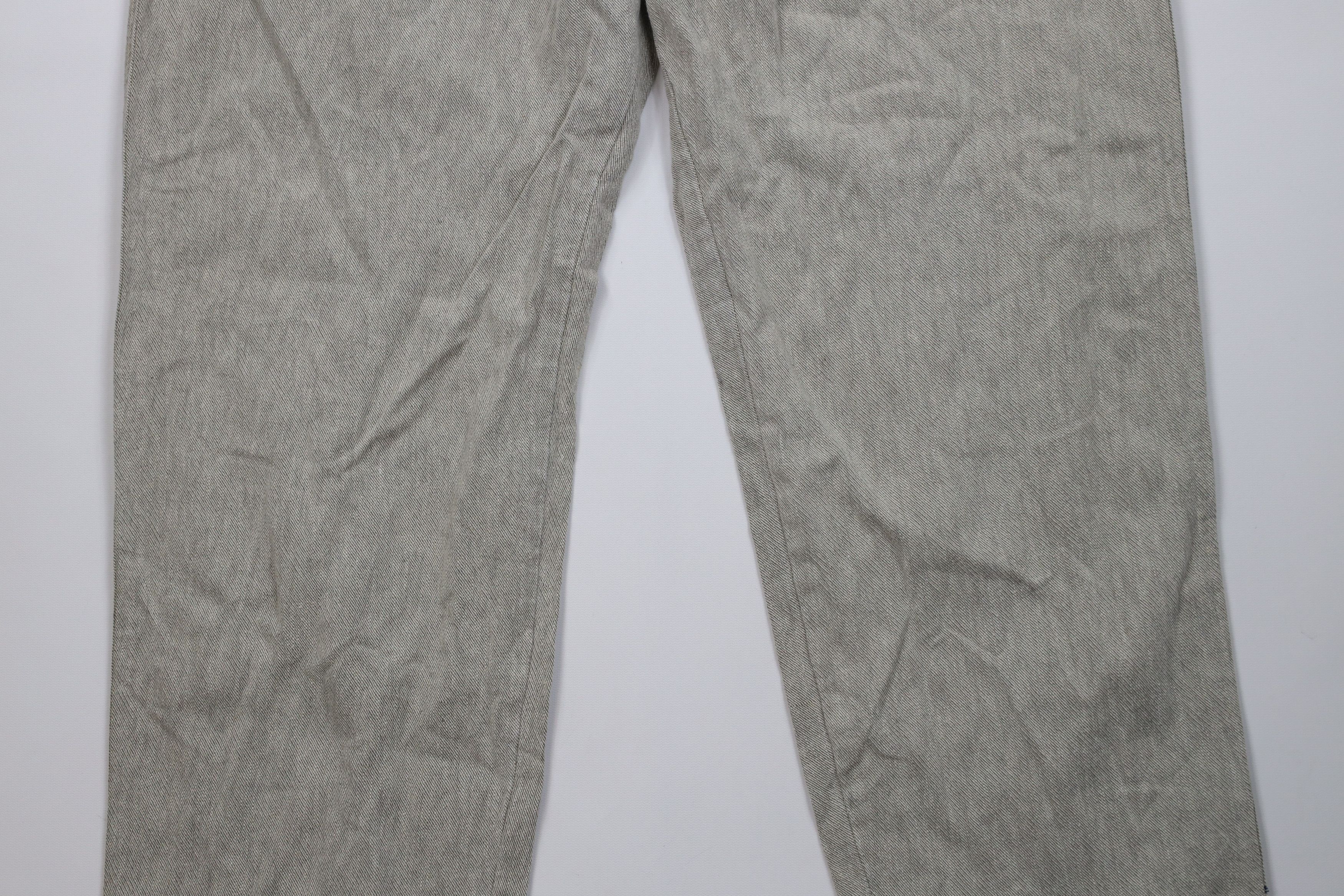 Pelle Pelle Deadstock Vintage 90s Pelle Pelle Wide Leg Jeans Linen Denim Size US 38 / EU 54 - 3 Thumbnail
