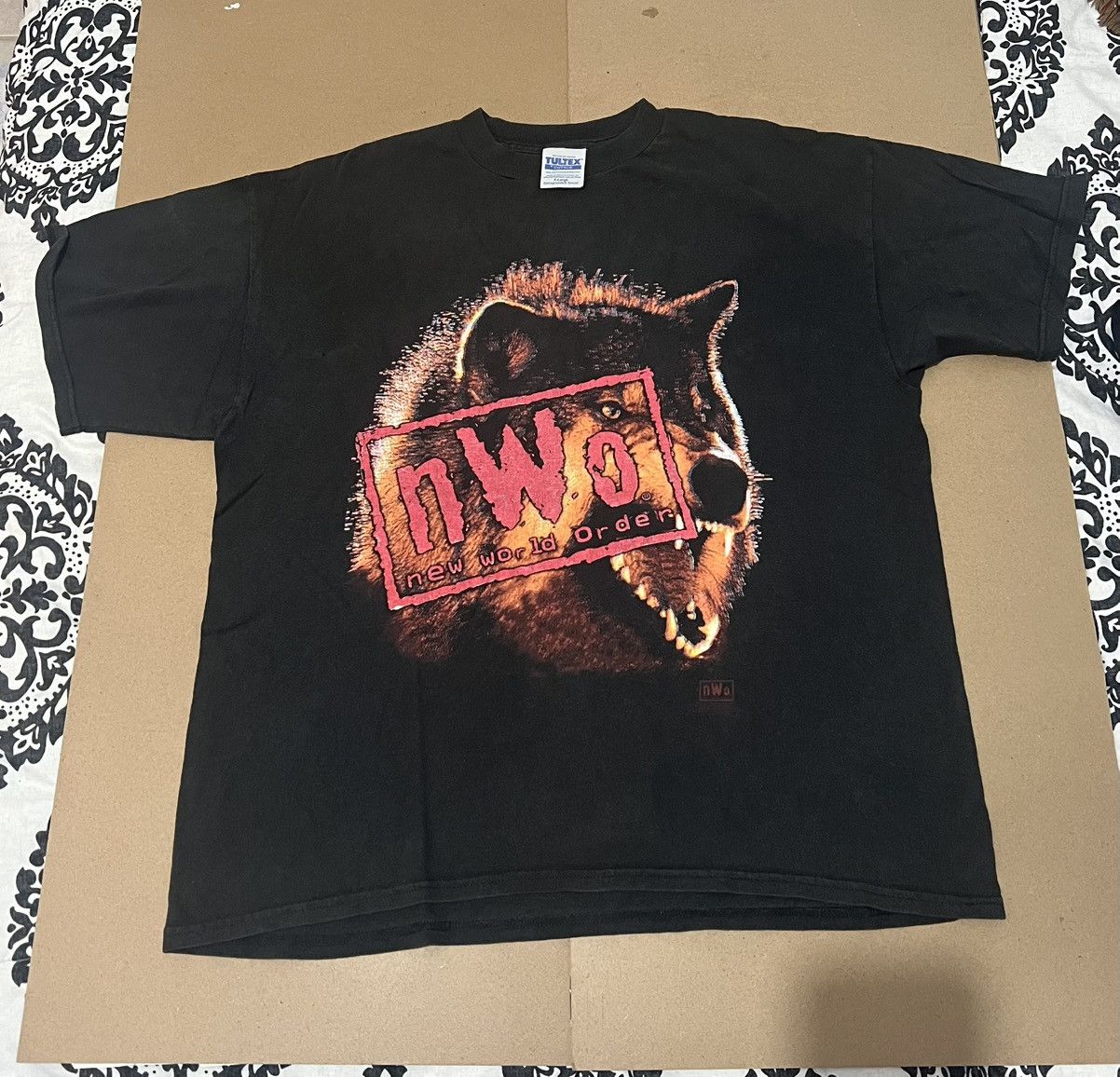 Vintage Vintage 1998 new world order , Wolf WWE Size US XL / EU 56 / 4 - 1 Thumbnail