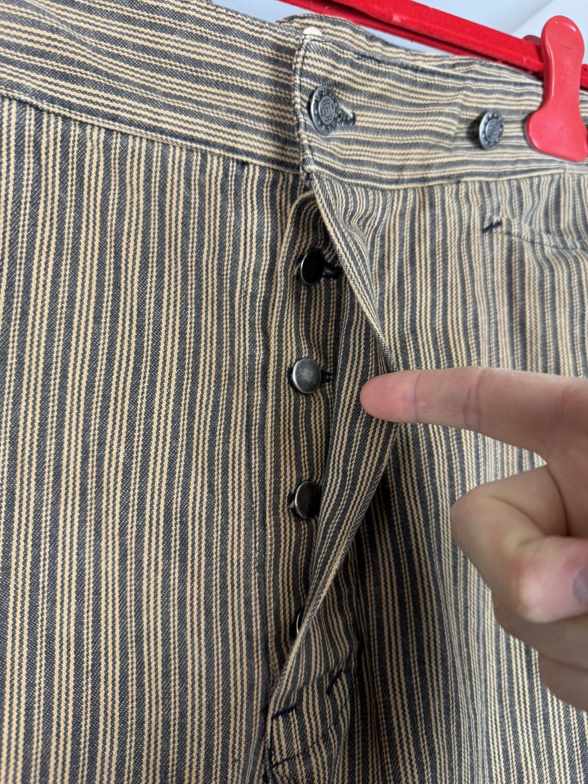 Other Vintage Wah Maker USA Buckle Back Striped Western Pants Size US 38 / EU 54 - 8 Thumbnail