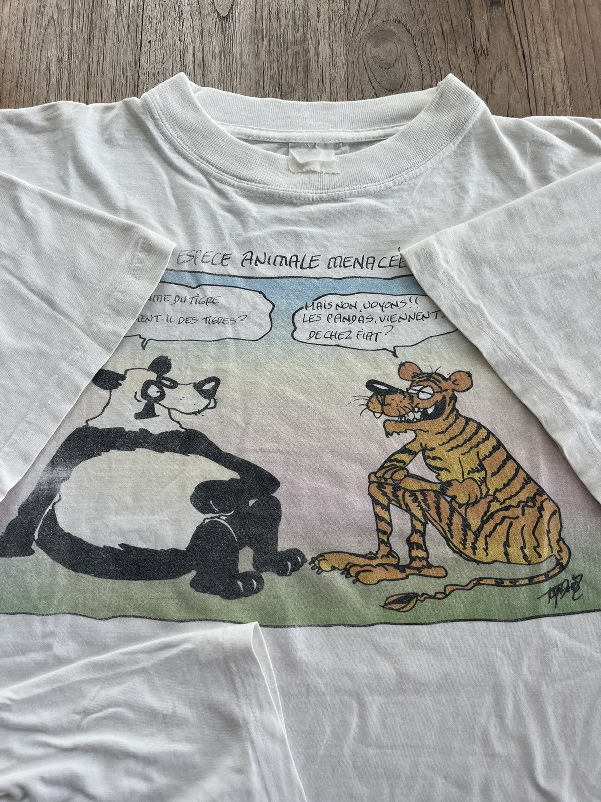 Vintage TIGER BALM Promo company Funny Art 90's T-shirt