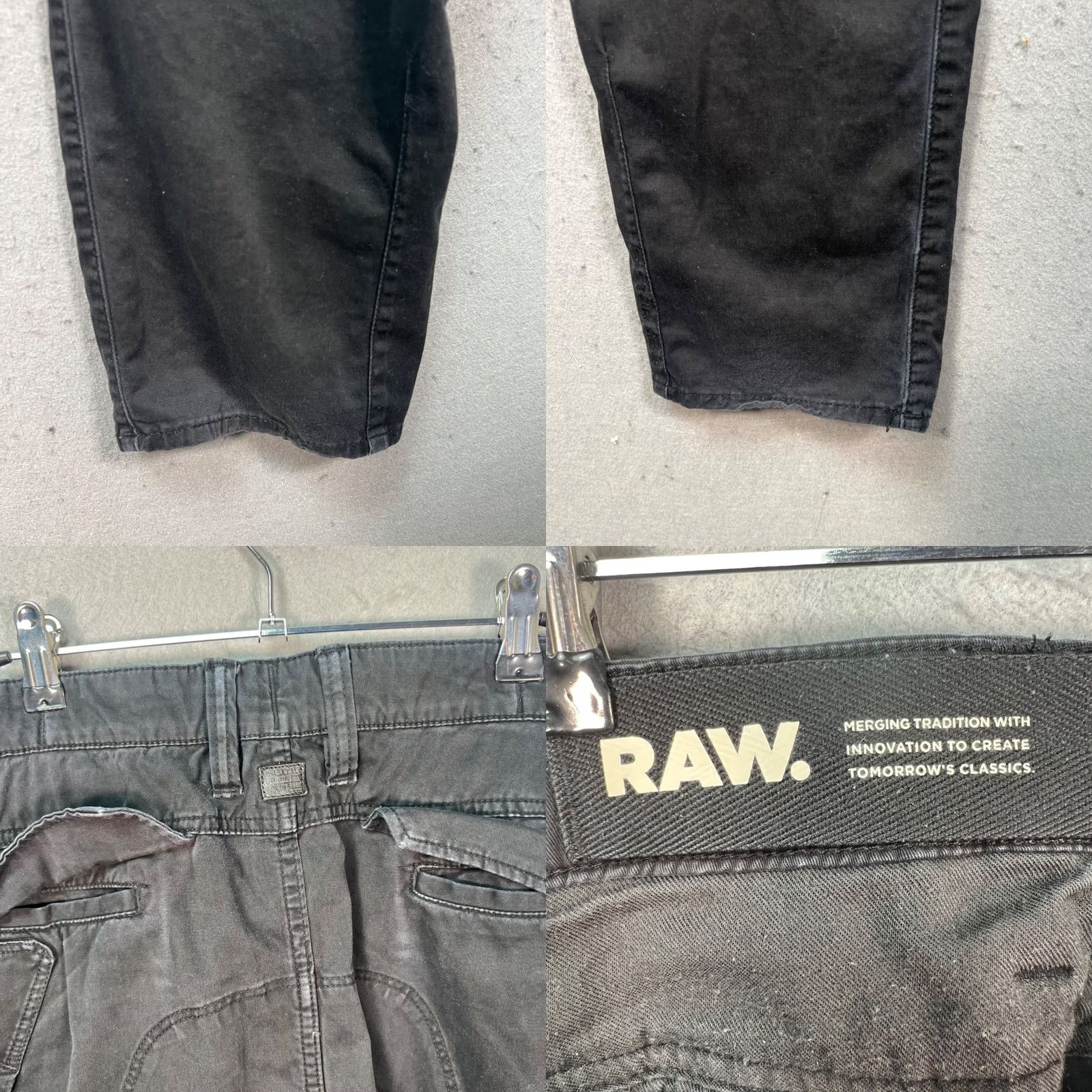 G-Star G-Star Cargo Pants Mens 32x32 Black Zip Details Pants Size US 32 / EU 48 - 9 Thumbnail