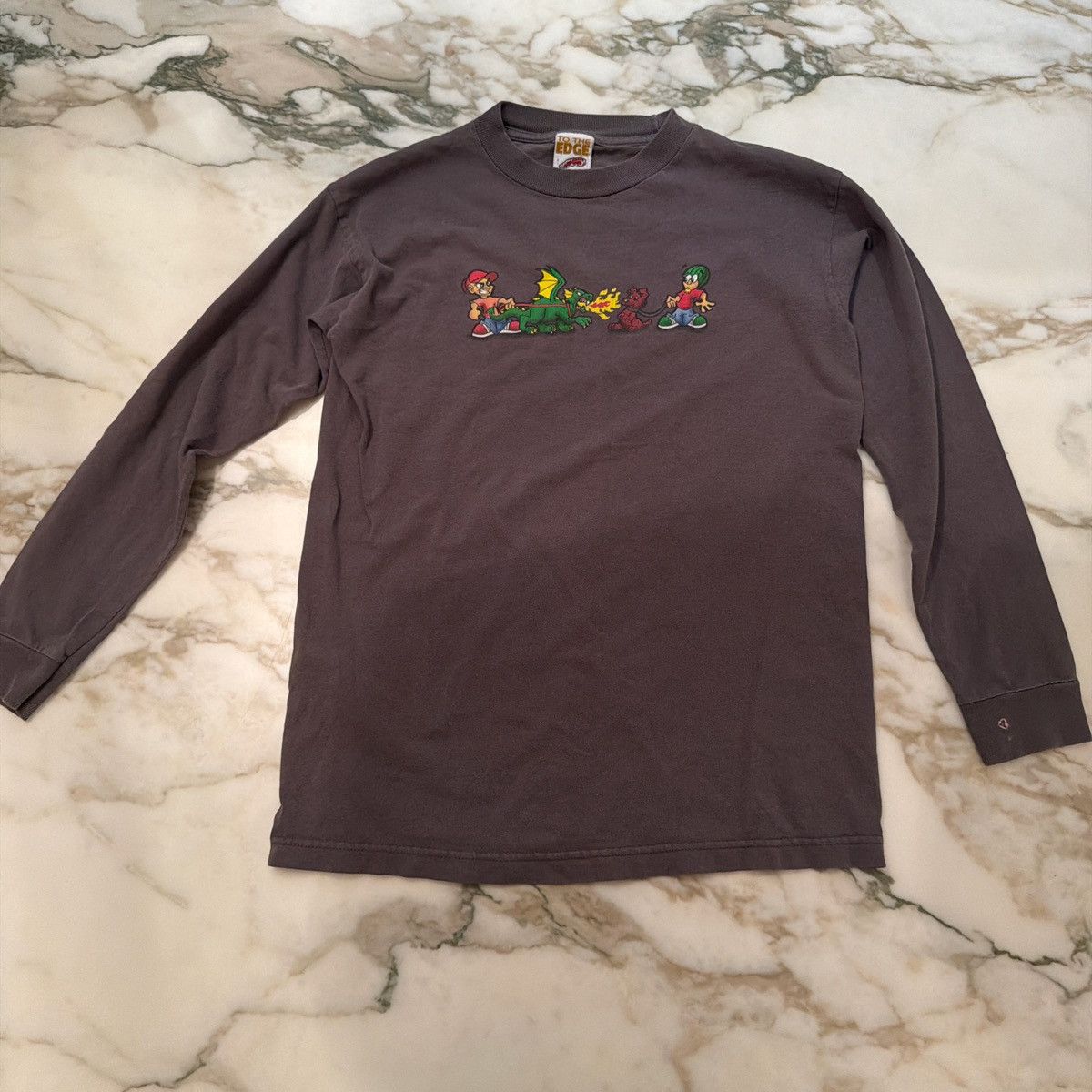 Other Dark grey Y2k long sleeve shirt Size US XS / EU 42 / 0 - 1 Thumbnail