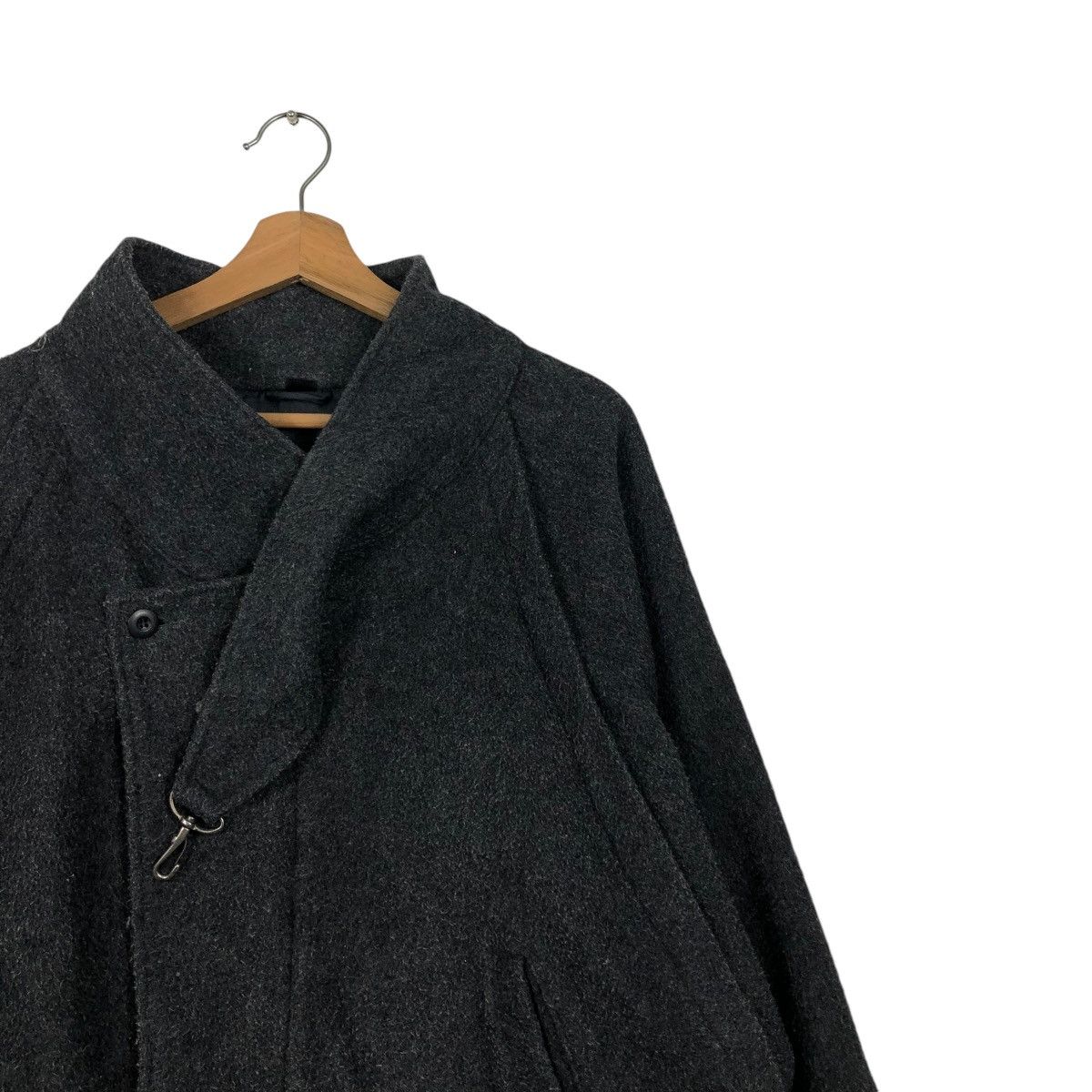 Vintage 🔥VINTAGE WOOL BOMBER JACKET BONDAGE HIDDEN COLLAR BIKER Size US M / EU 48-50 / 2 - 8 Thumbnail