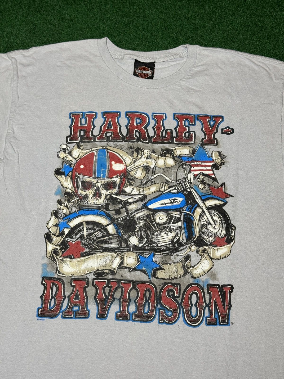 Harley Davidson Y2K Harley Davidson Skull Motorcycle Biker Large T Shirt Size US L / EU 52-54 / 3 - 2 Thumbnail