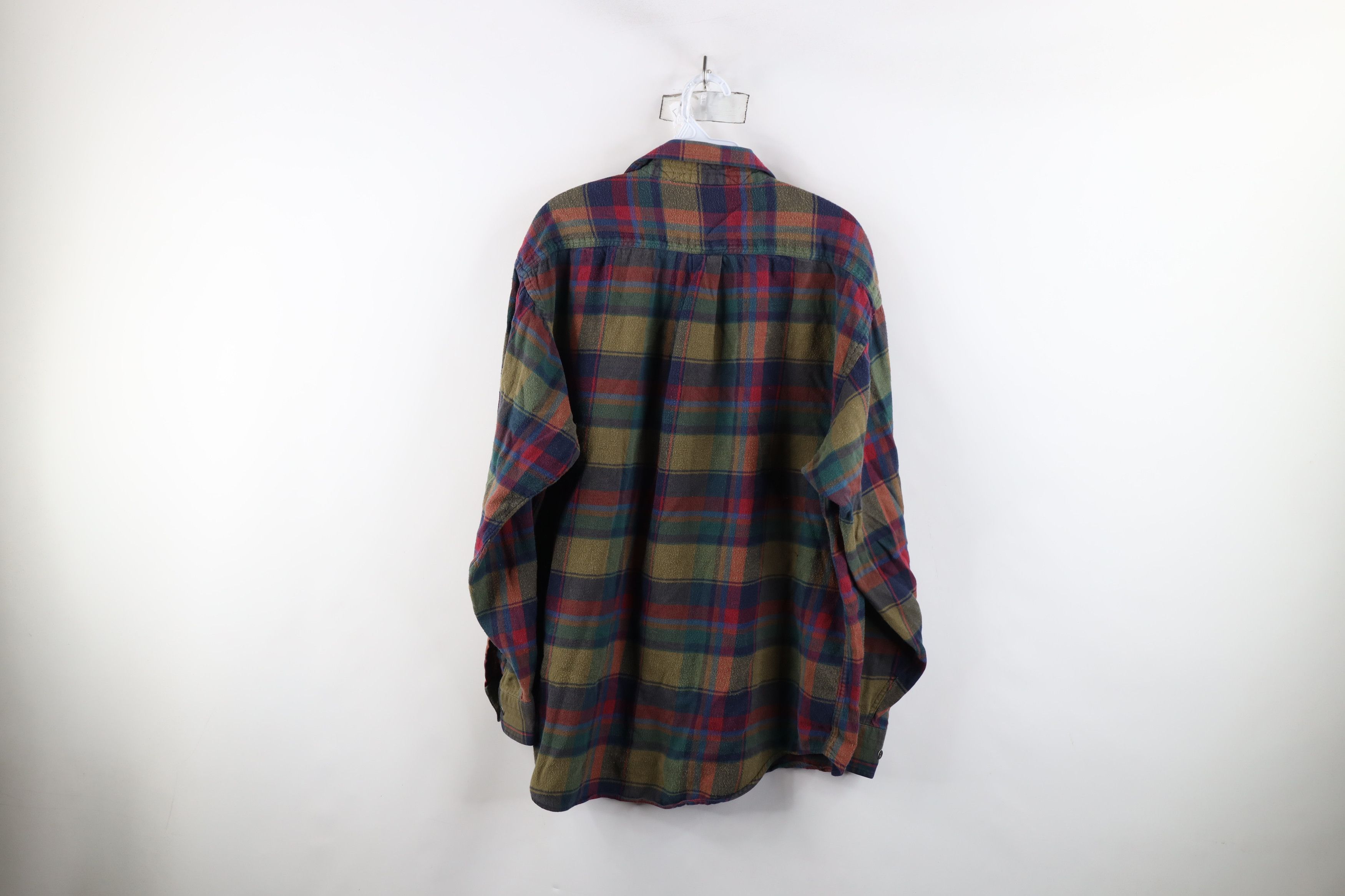 Vintage Vintage 90s Streetwear Rainbow Plaid Flannel Button Shirt Size US M / EU 48-50 / 2 - 11 Thumbnail