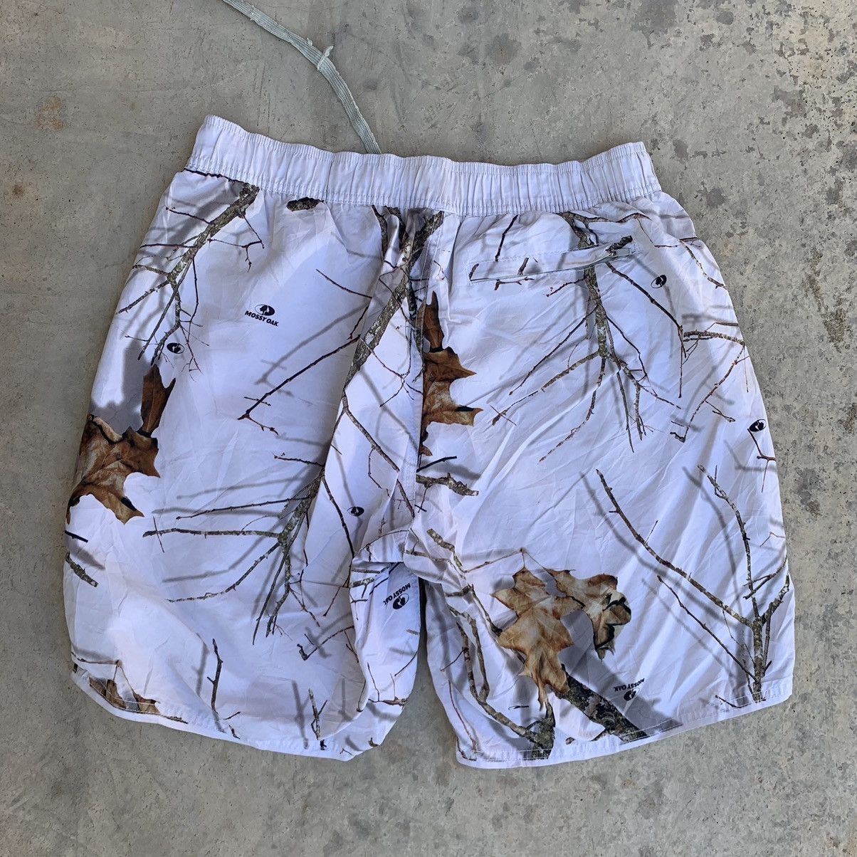Vintage Mossy Oak Snow Camo White camouflage Short Pant Real Tree Size US 34 / EU 50 - 2 Thumbnail