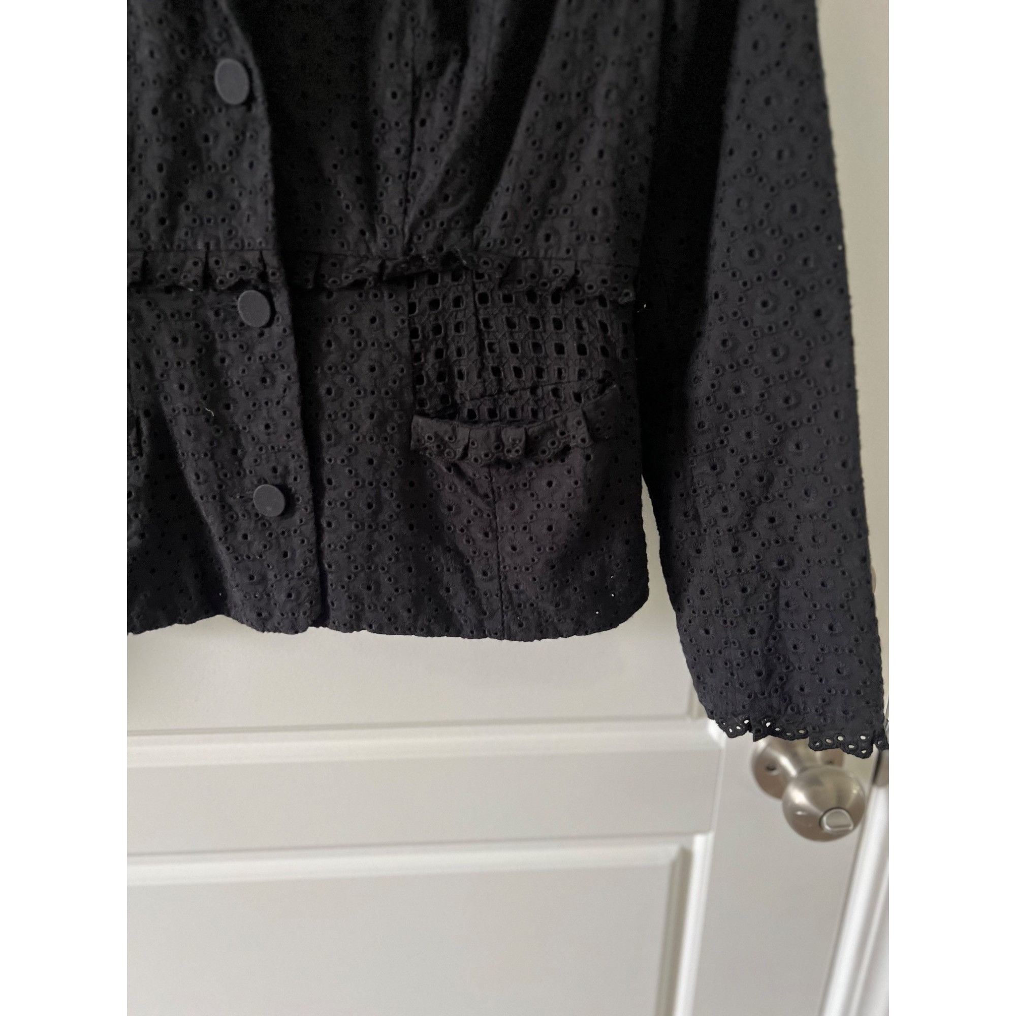 Designer Cabi Flamenco Eyelet Blazer Jacket Size 6 Size M / US 6-8 / IT 42-44 - 3 Thumbnail