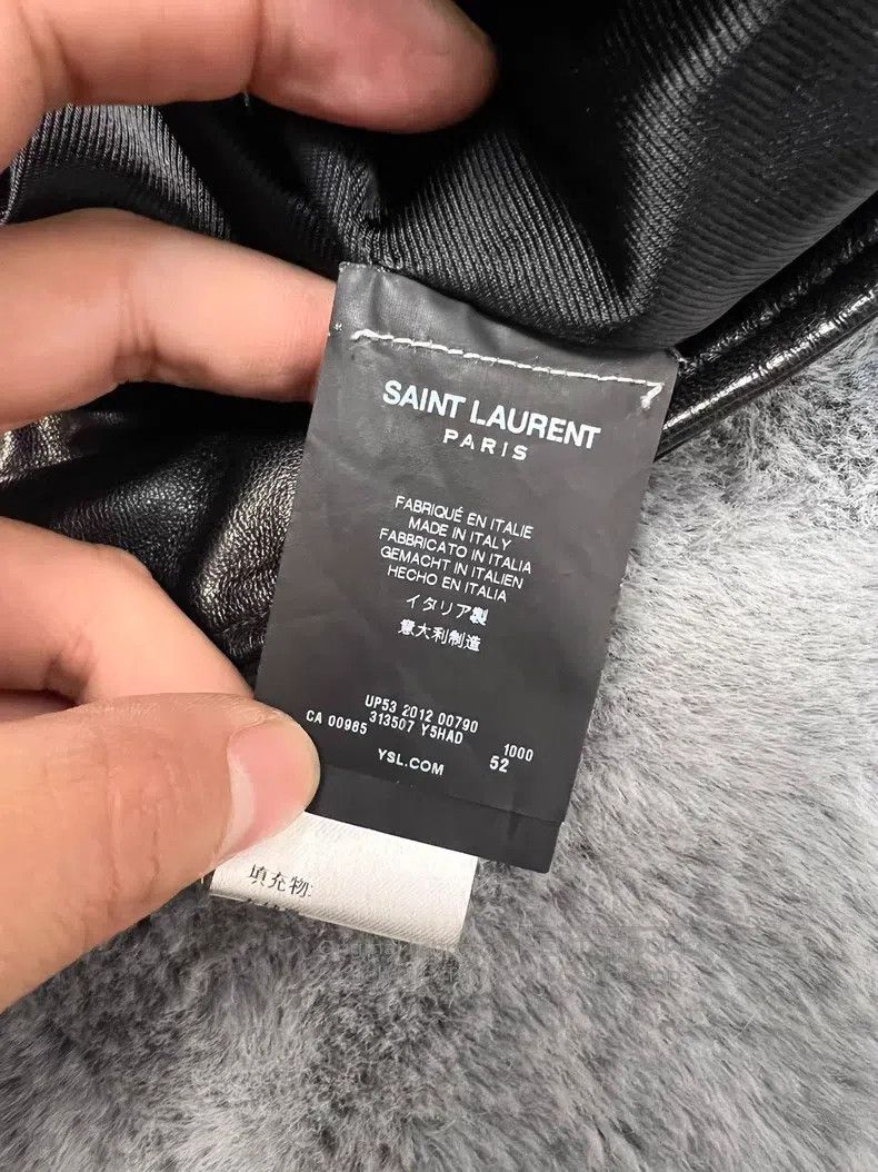 Saint Laurent Paris Saint Laurent Paris Lamb Leather Biker Jacket Size US L / EU 52-54 / 3 - 4 Thumbnail