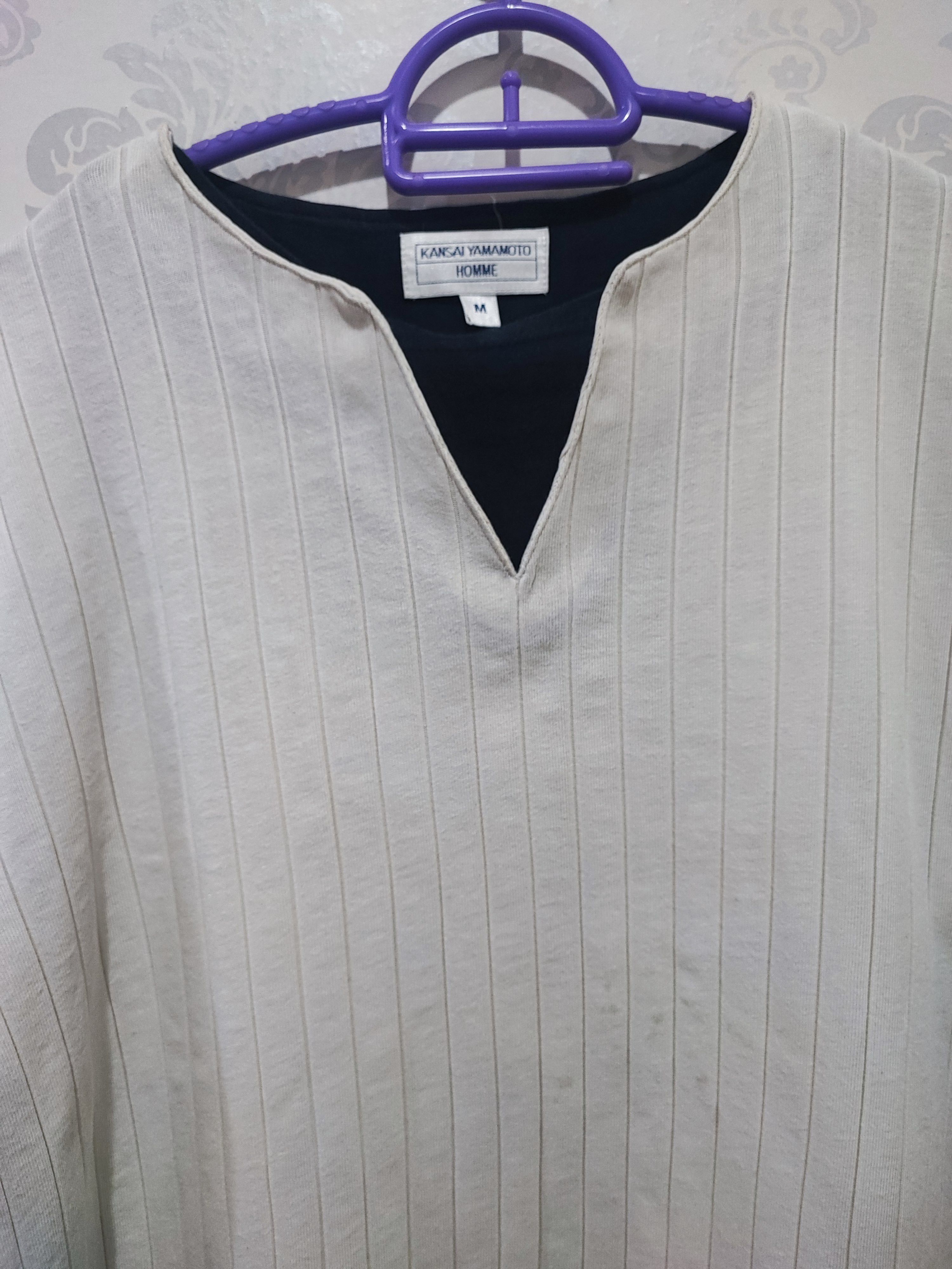 Kansai Yamamoto Vintage Kansai Yamamoto Double Layer long Sleeve shirt Size US M / EU 48-50 / 2 - 2 Thumbnail