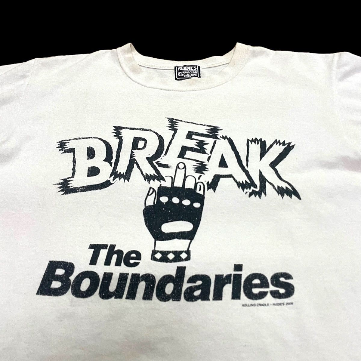 A.F.F.A. × Japanese Brand × Seditionaries 🇯🇵 RUDIES UNDERGROUND SUBCULTURE ROLLING CRADLE PUNK TSHIRT Size US M / EU 48-50 / 2 - 3 Thumbnail