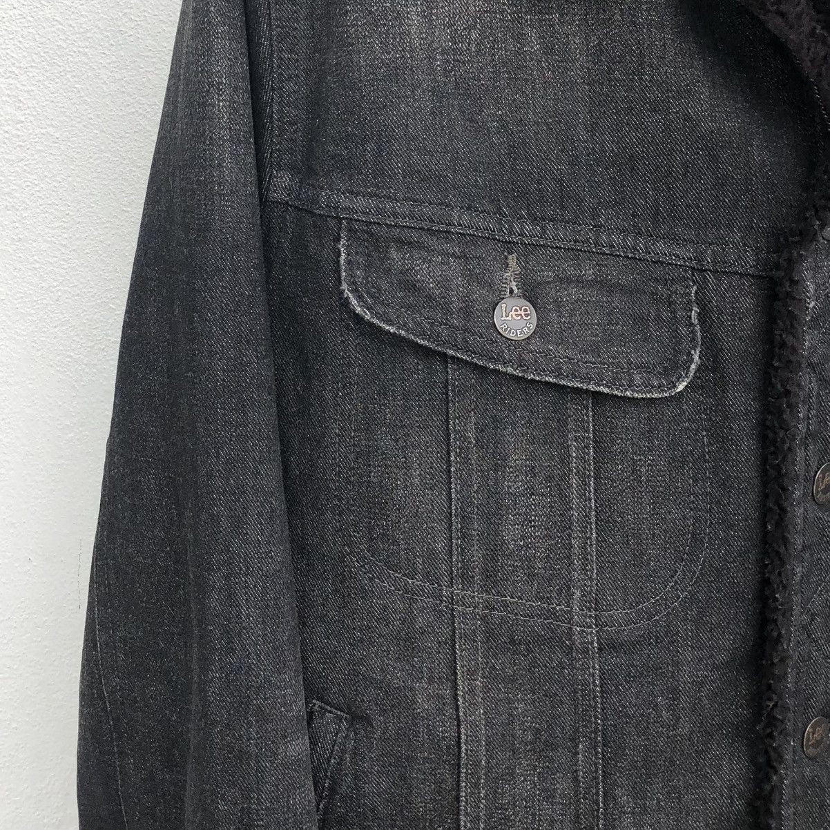 Lee Lee Storm Rider Lined Sherpa Denim Jacket Size US L / EU 52-54 / 3 - 4 Thumbnail