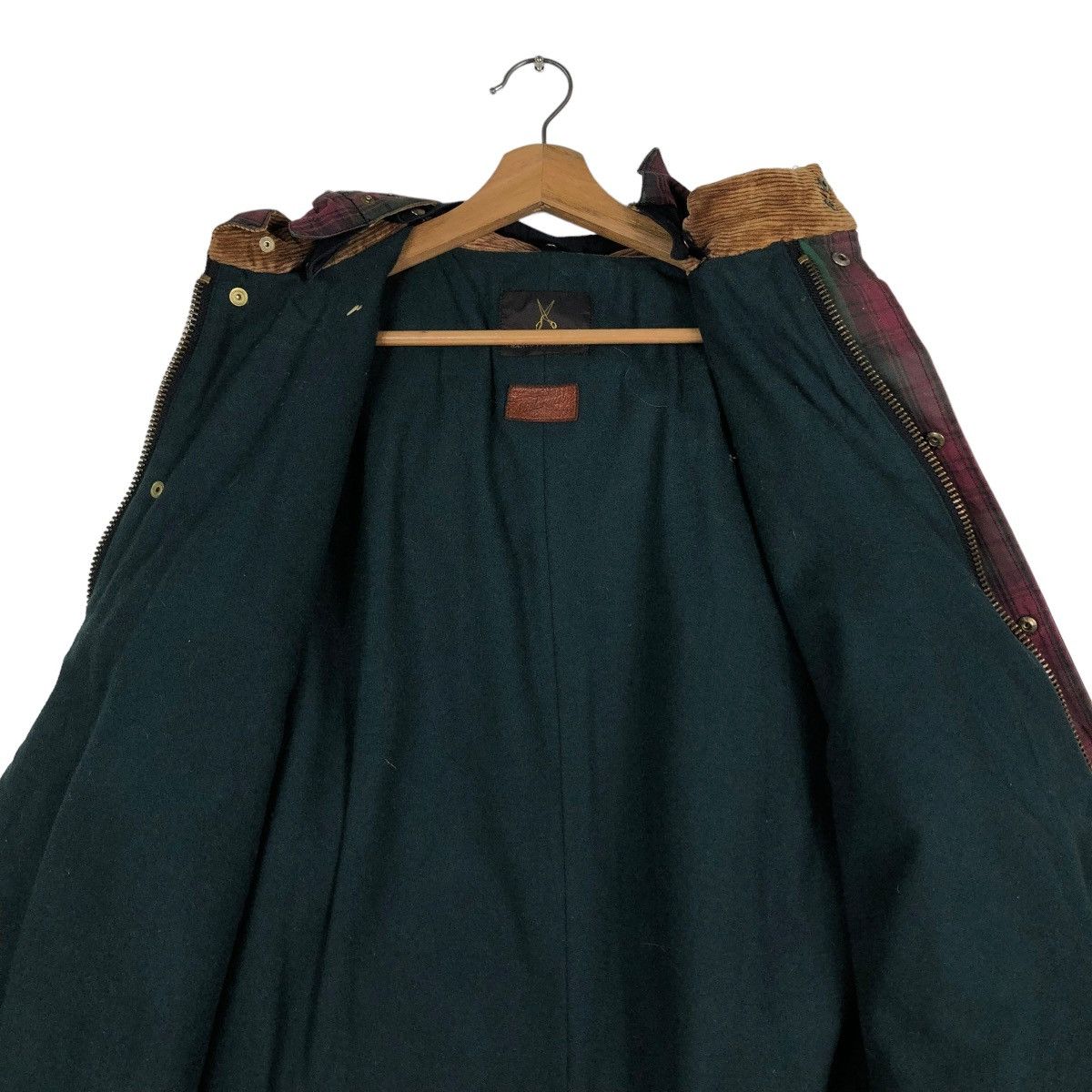 Vintage 🔥VINTAGE WAX JACKET WORKER BRITISH MILLERAIN TARTAN DESIGN Size US M / EU 48-50 / 2 - 14 Thumbnail