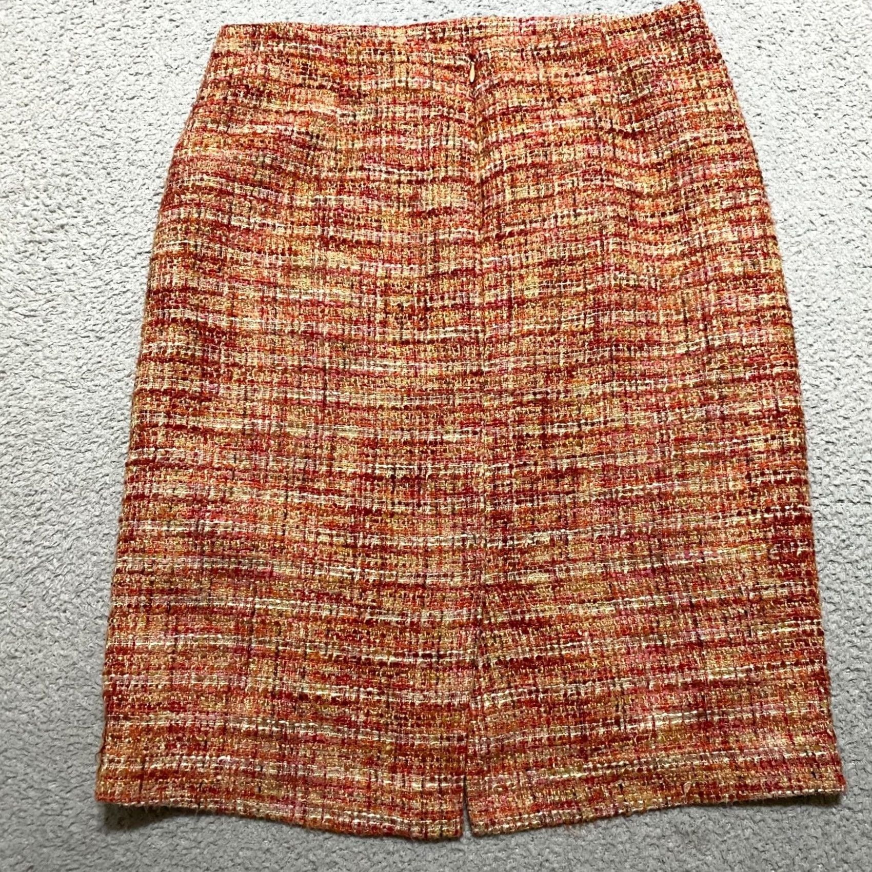 Talbots Talbots Womens 10 Skirt Multicolor Tweed Pencil Straight Office Business Lined Size 32" / US 10 / IT 46 - 2 Thumbnail