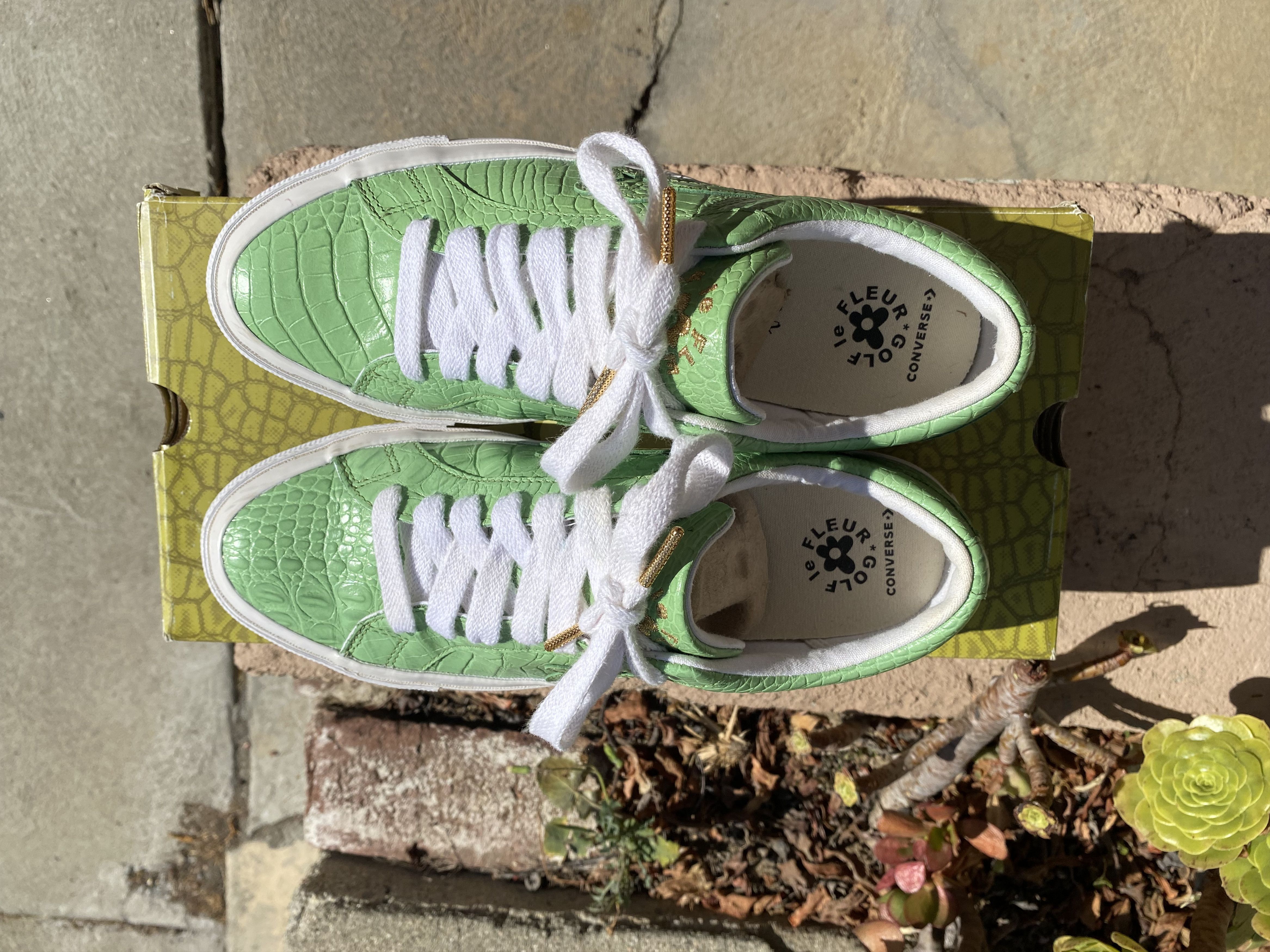 Converse × Golf le Fleur Converse x Golf Le Fleur One Star ‘Gator Collection - Green’ Size US 8.5 / EU 41-42 - 5 Thumbnail