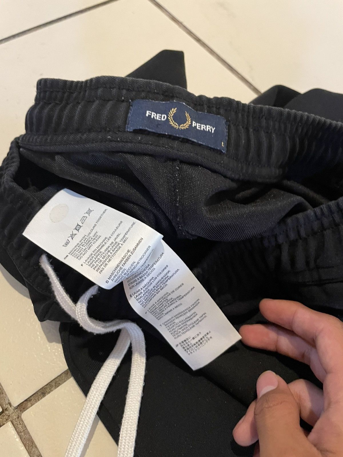 Fred Perry FREDPERRY REVERSE TRICOT TRACK PANTS Size US 34 / EU 50 - 4 Thumbnail
