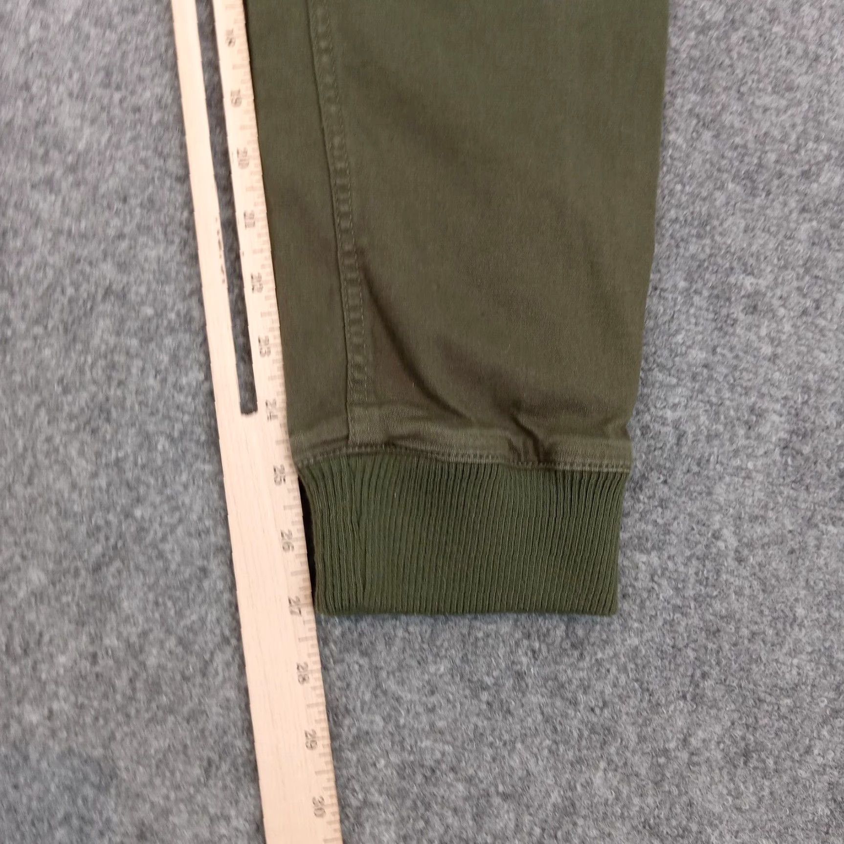 Vintage Publish Mens Pants Size 34x26 Green Joggers Zip Pocket Elastic Waist Casual Comfort Knit Polyester Slim/Regular Fit Tapered Front Flat Front Size US 34 / EU 50 - 3 Thumbnail