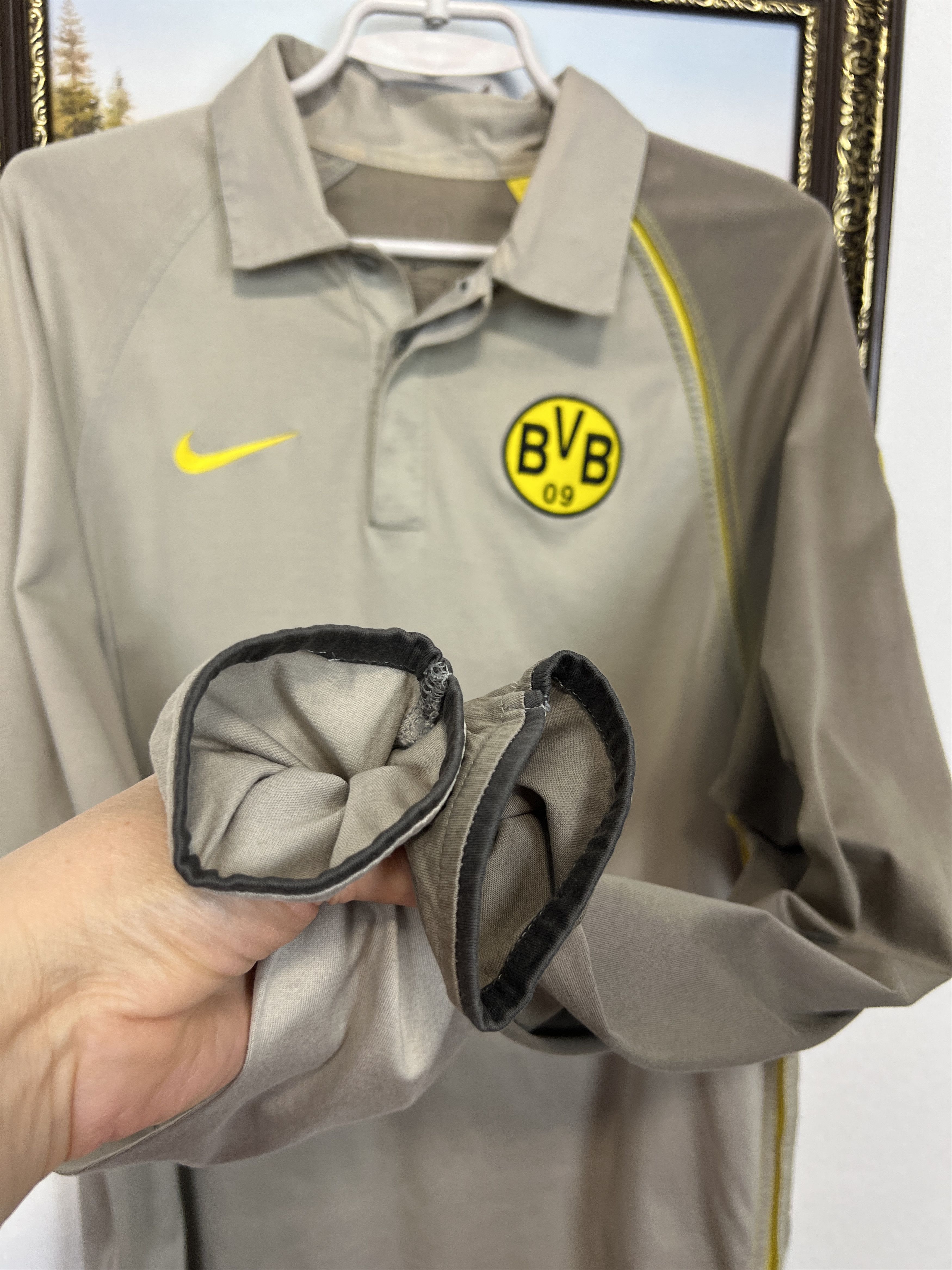 Nike Borussia Dortmund Long Sleeve Shirt Polo Jersey Sweatshirt Size US M / EU 48-50 / 2 - 6 Thumbnail