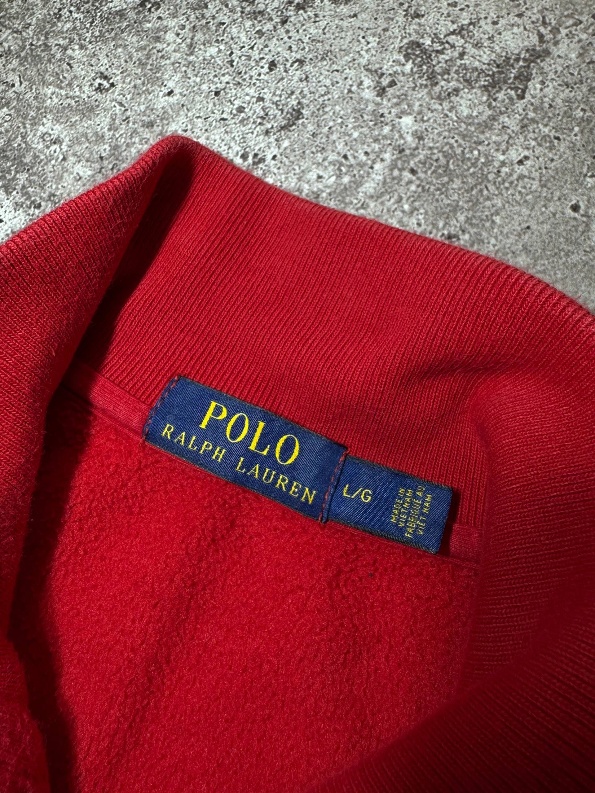 Polo Ralph Lauren Polo Ralph Lauren Vintage Red Zipped Sweatshirt USA Flag Size US L / EU 52-54 / 3 - 5 Thumbnail