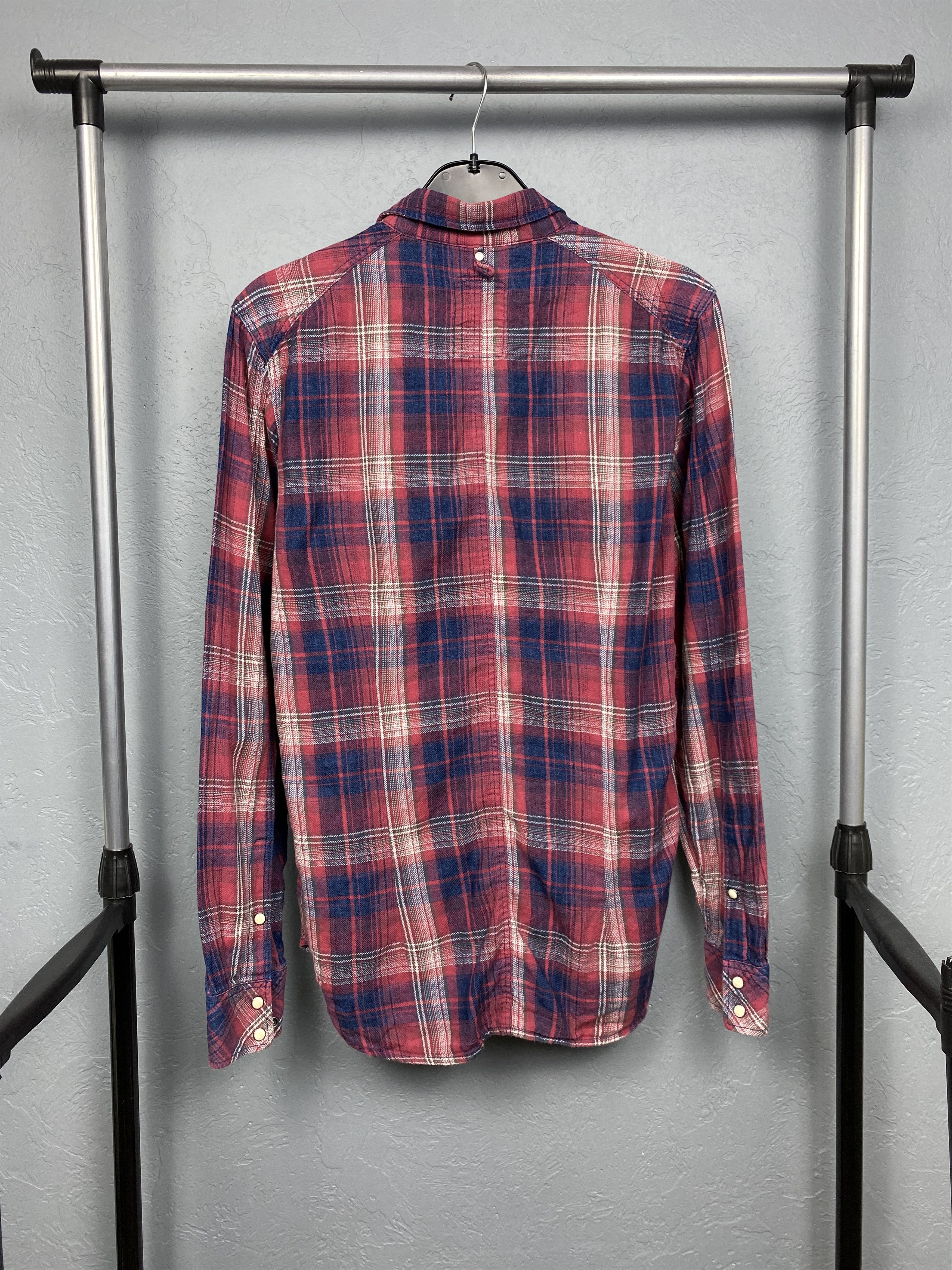 G-Star G Star Raw Vintage Mens Flannel Plaid Shirt Size US S / EU 44-46 / 1 - 7 Thumbnail