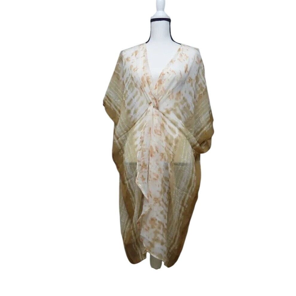 Other INC International Concepts Tie-Dyed Knot Cover Up, Neutral Size ONE SIZE - 4 Thumbnail