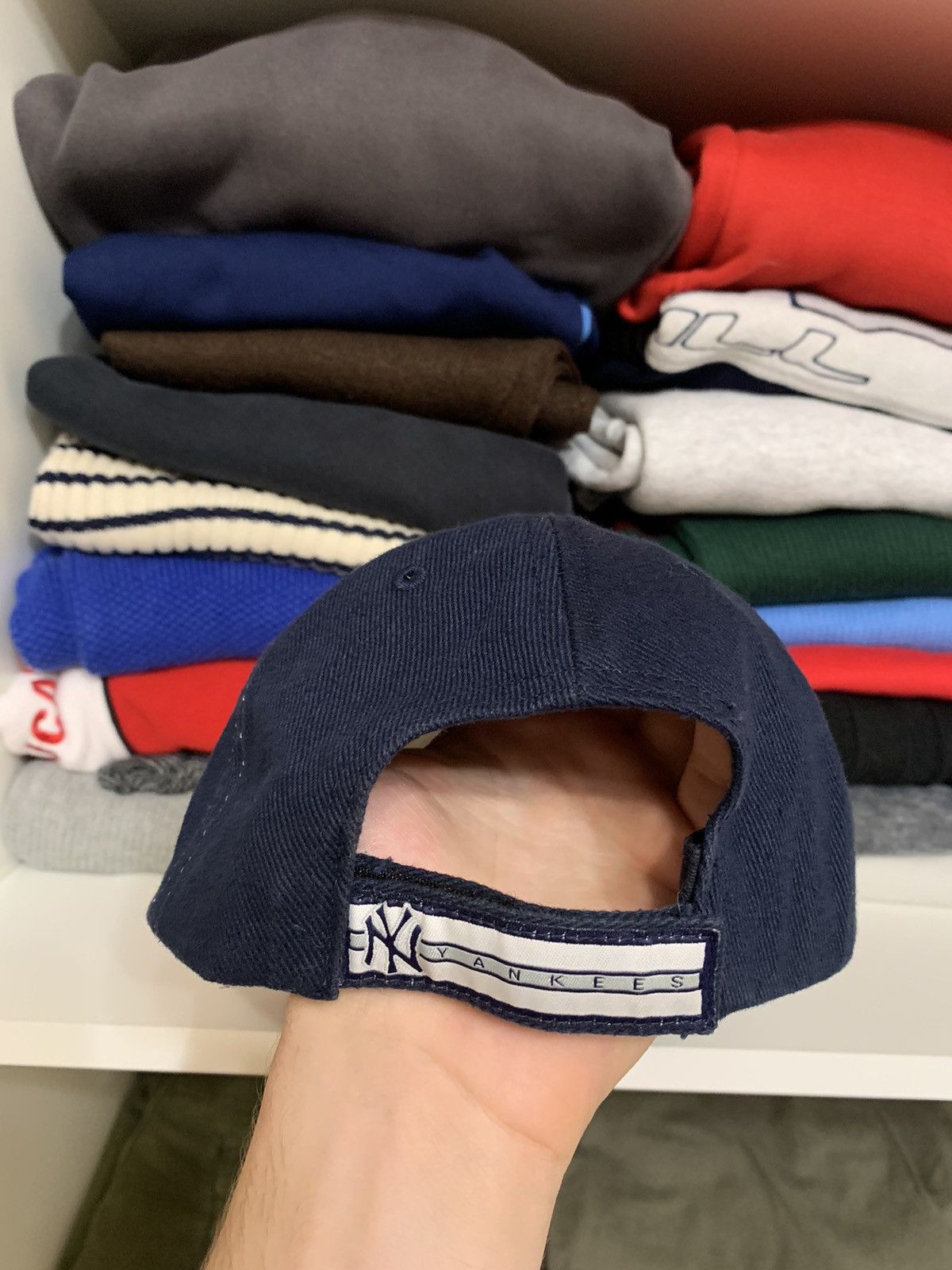New York Yankees × Vintage Vintage New York Yankees Big Logo Cap Hat Size ONE SIZE - 18 Thumbnail