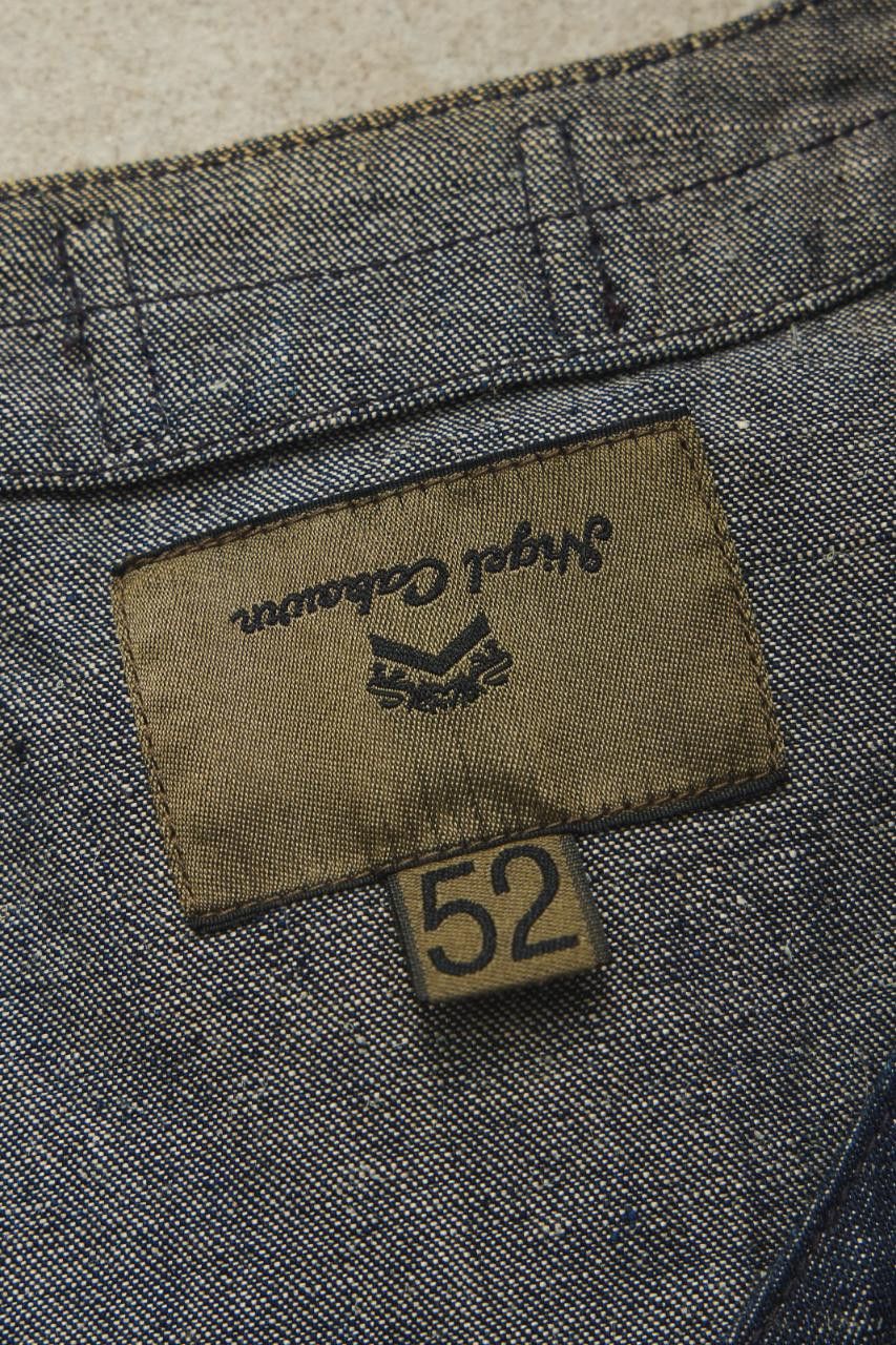 Nigel Cabourn Nigel Cabourn Lybro V-Neck Vest (Cotton Linen Denim) Size US L / EU 52-54 / 3 - 5 Thumbnail