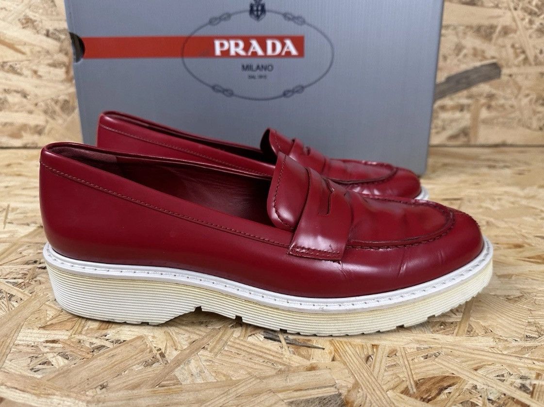 Prada Prada shoes size 41 IT red Size US 11 / IT 41 - 4 Thumbnail