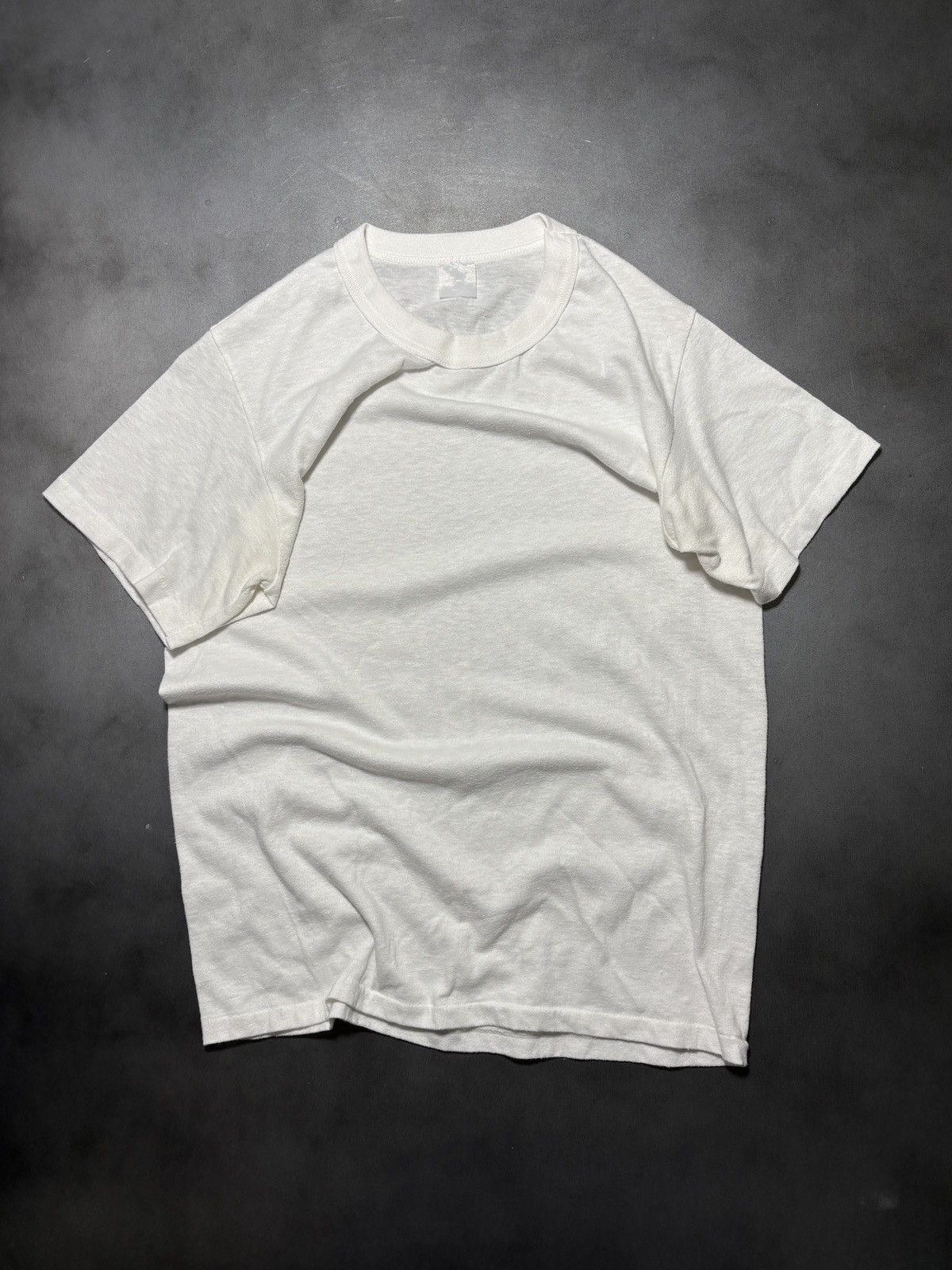 Vintage Vintage Mr. Briefs White T-Shirt 1980s Blanks Tee Canada 70s Size US S / EU 44-46 / 1 - 3 Thumbnail