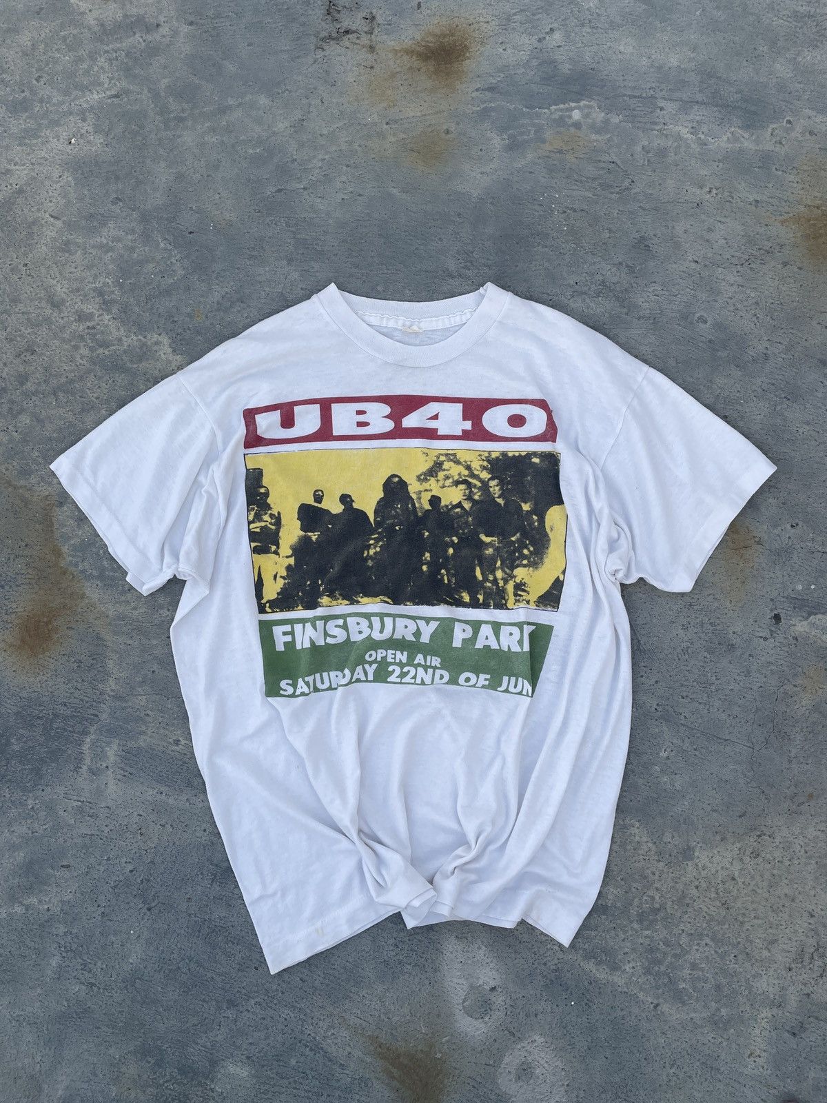 image of Band Tees x Vintage Ub40 80’S in Black, Men's (Size XL)