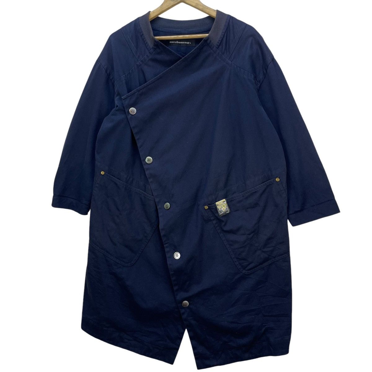 Issey Miyake × Sunao Kuwahara × mercibeaucoup 💥Mercibeacoup Drape Two Way Button Asymmetrical Size M / US 6-8 / IT 42-44 - 4 Thumbnail