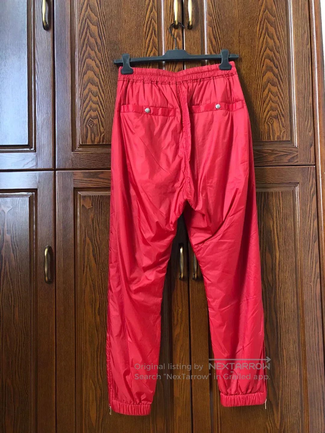 Rick Owens Rick Owens Red Padded Trousers with Zippers. Size US 32 / EU 48 - 2 Thumbnail