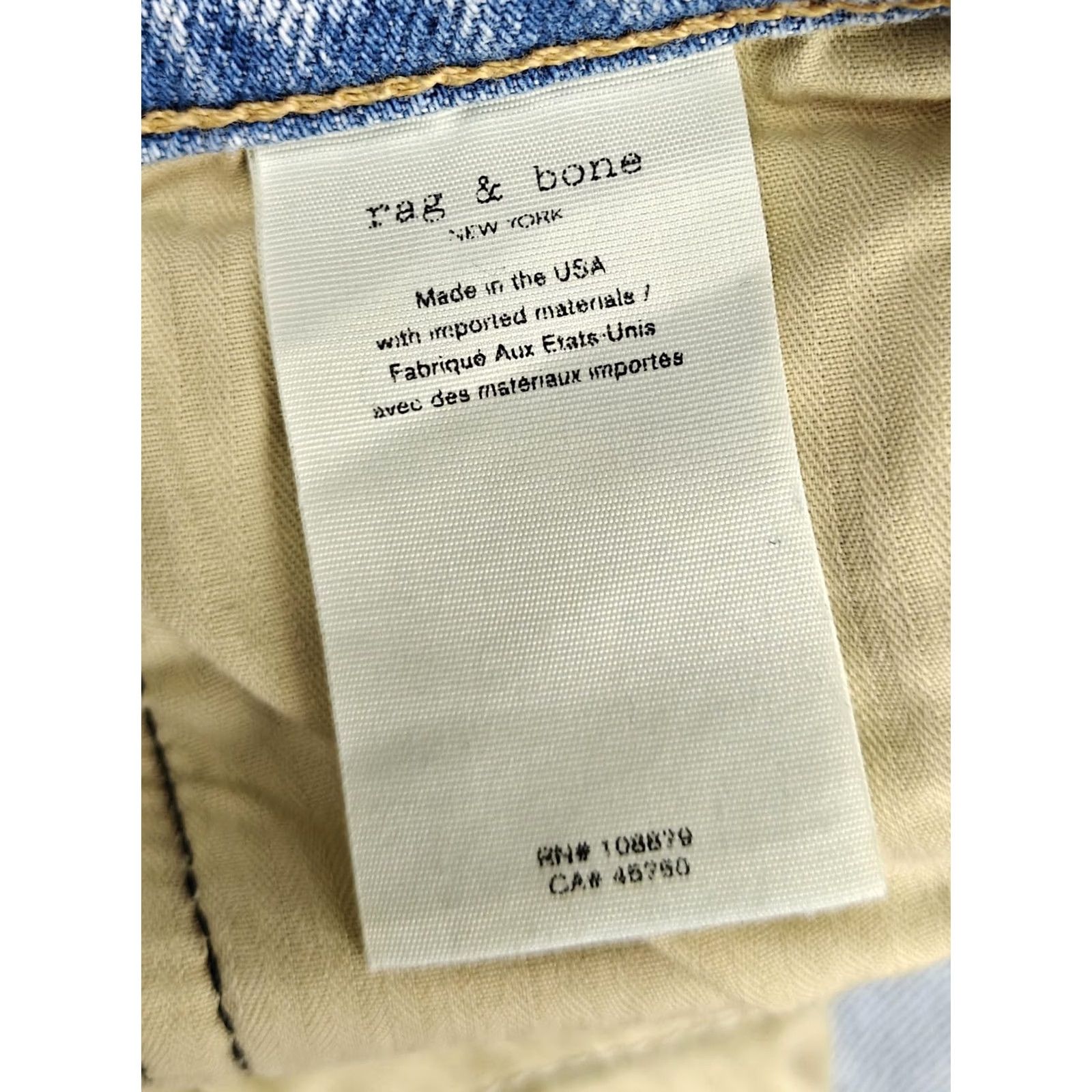 Rag & Bone Rag & Bone Jeans Mens 28x32 Light Wash Fit 1 Skinny Stretch Denim Pants Size US 28 / EU 44 - 6 Thumbnail