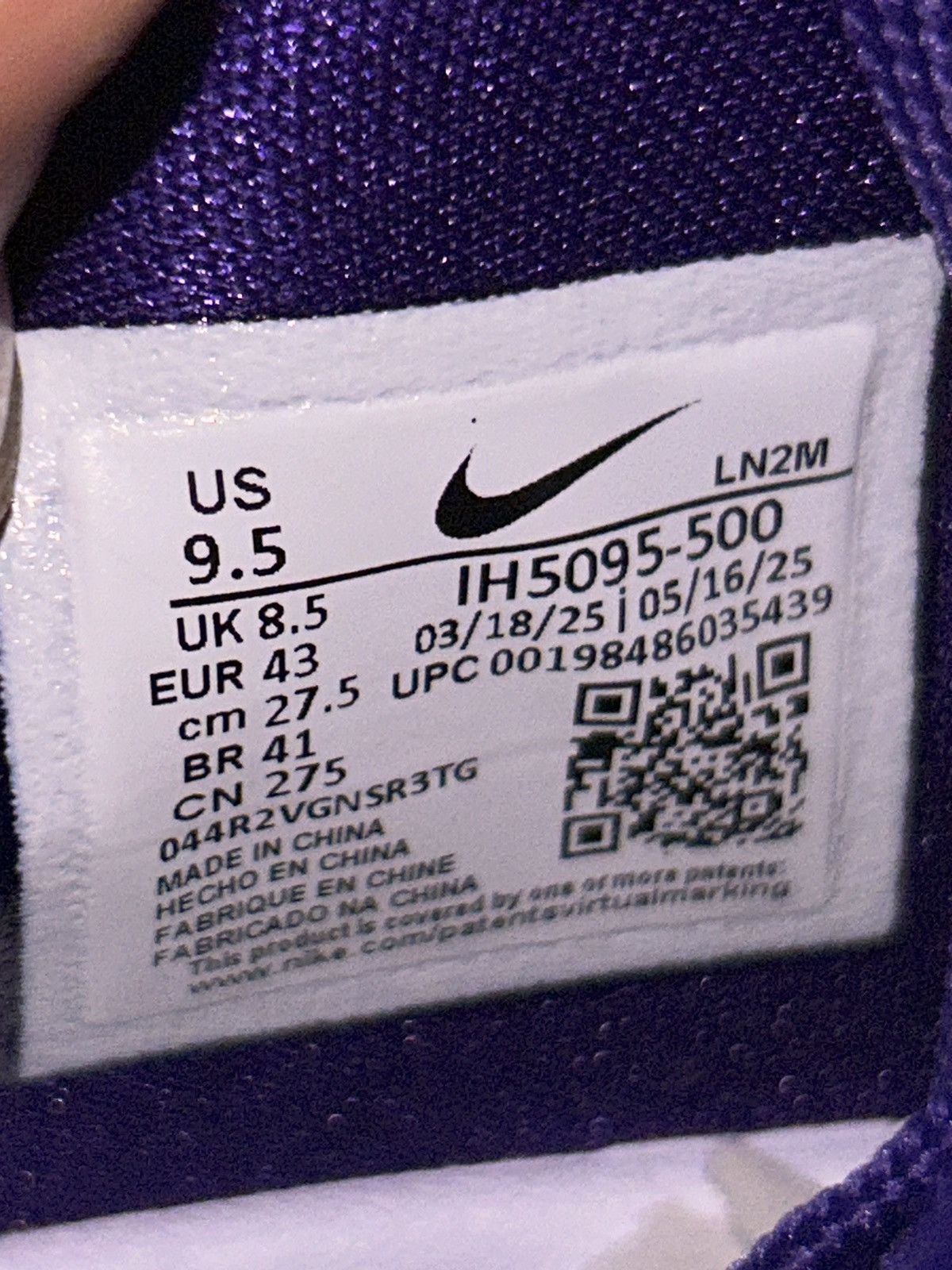 Nike Nike Kobe 9 Elite EM Protro TB Court Purple IH5095-500 9.5 Size US 9.5 / EU 42-43 - 10 Thumbnail
