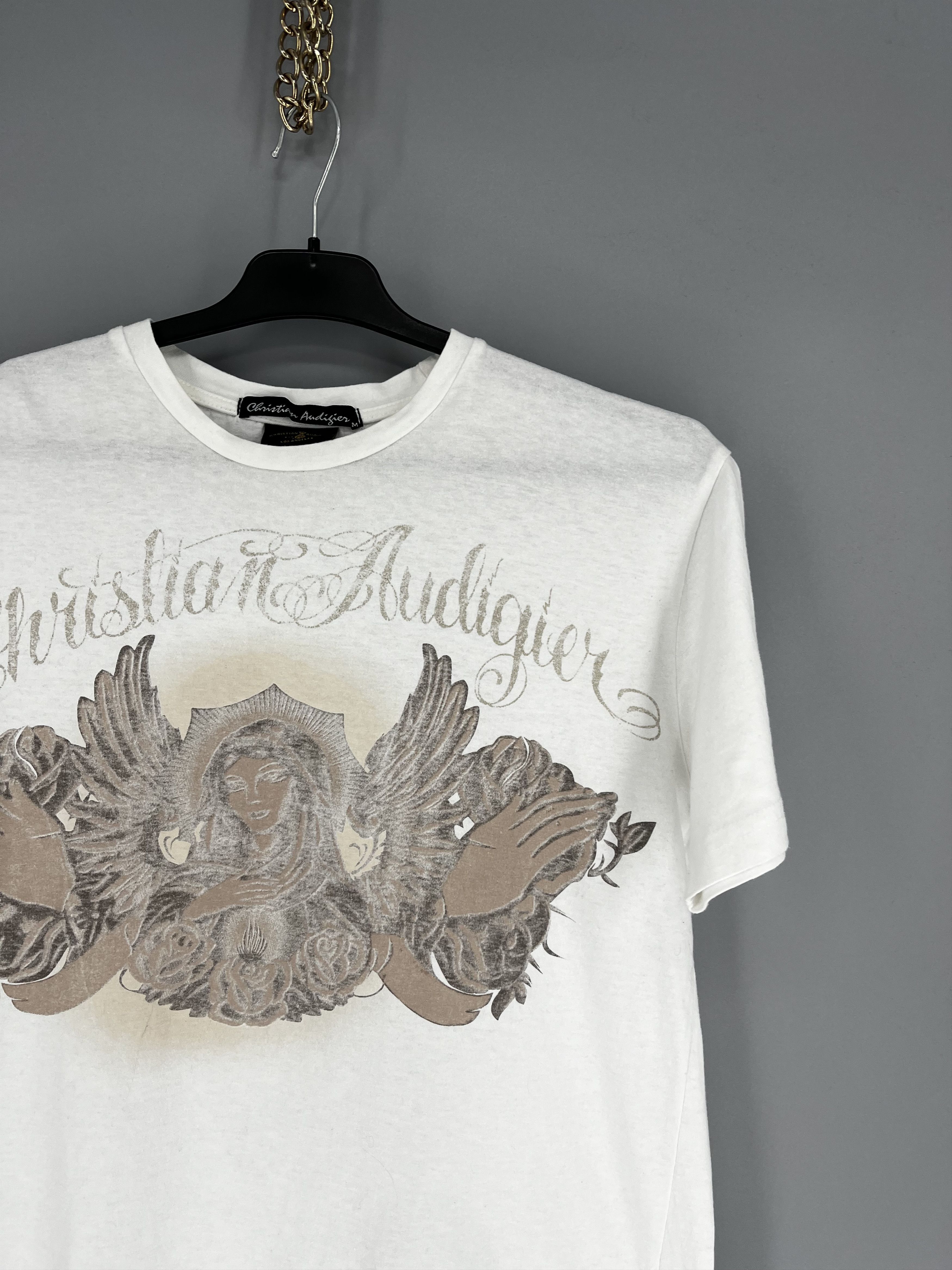 Christian Audigier Vintage Y2K Christian Audigier Women’s T-Shirt Size L / US 10 / IT 46 - 5 Thumbnail