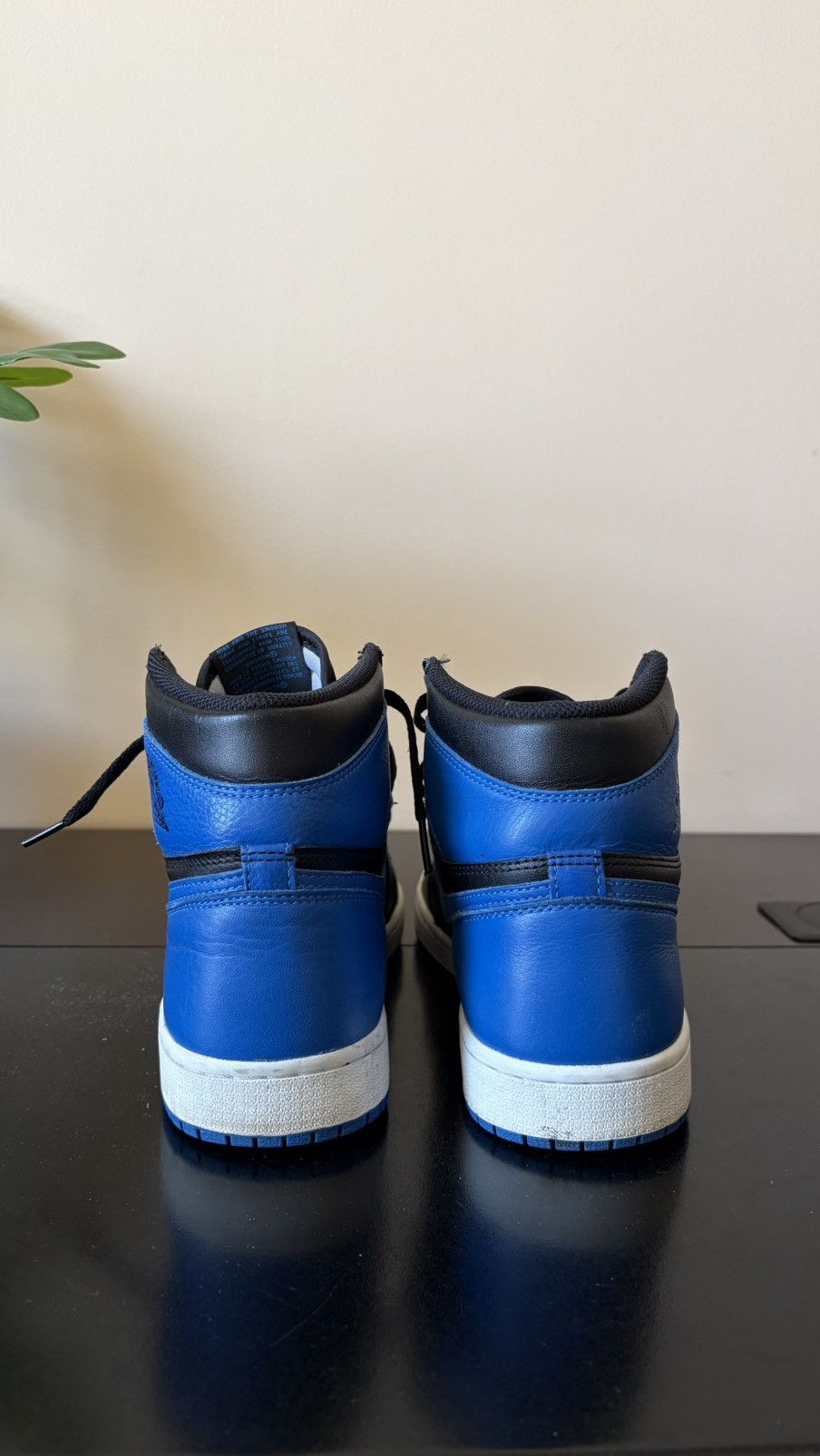 Jordan Brand Nike Air Jordan 1 Retro High OG Royal Black Blue Size 8.5 Size US 8.5 / EU 41-42 - 3 Thumbnail