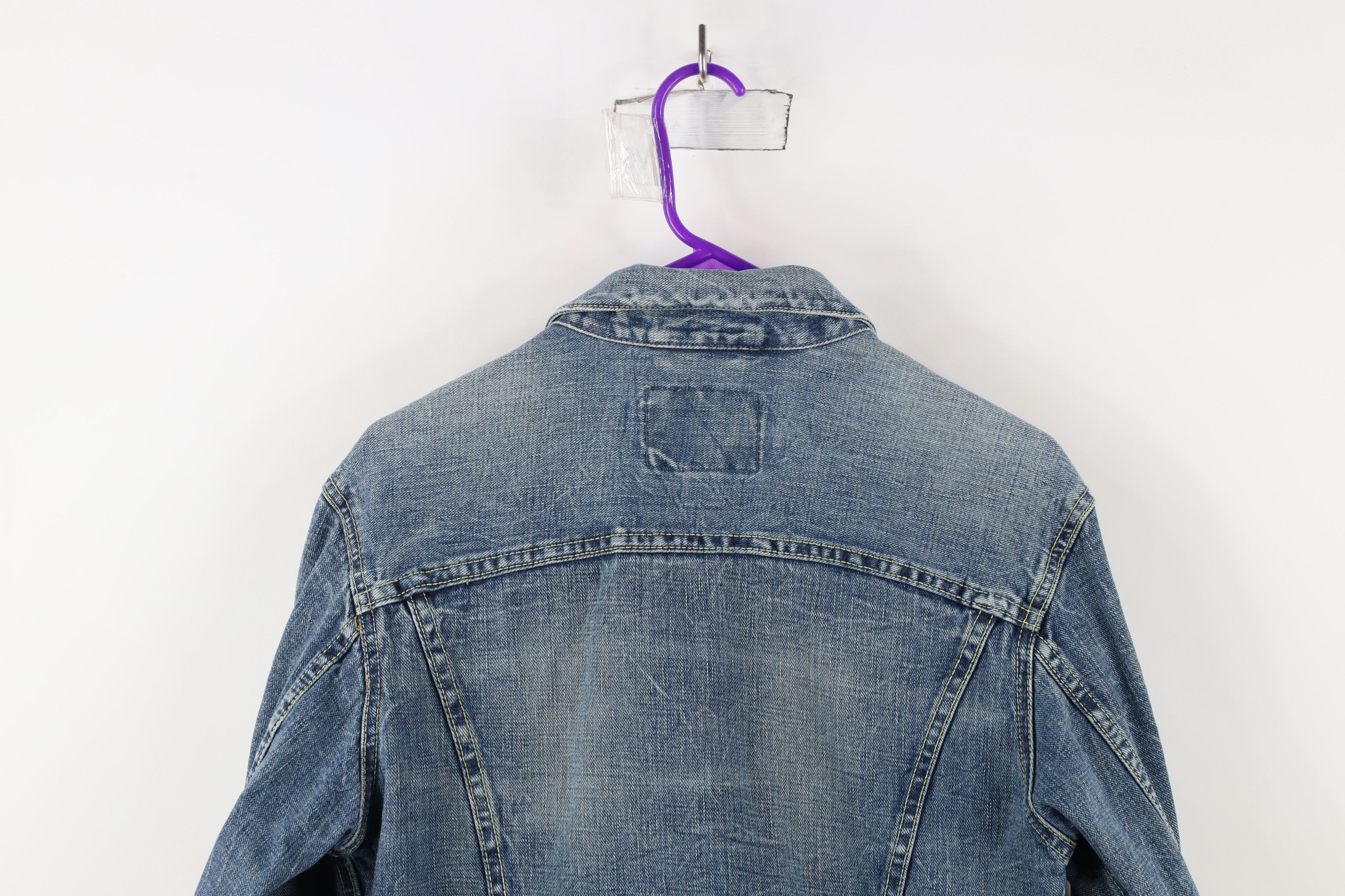 American Eagle Outfitters × Vintage Vintage Y2K American Eagle Outfitters Jean Trucker Jacket Size US S / EU 44-46 / 1 - 14 Thumbnail