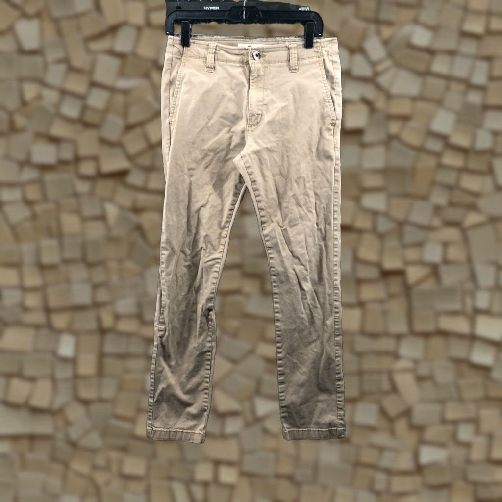 Lee Lee L231 Chino Pants Mens 30x32 Beige Slim Tapered 5-Pocket Flat Front Nylon Cotton Blend Logo Size US 30 / EU 46 - 1 Thumbnail
