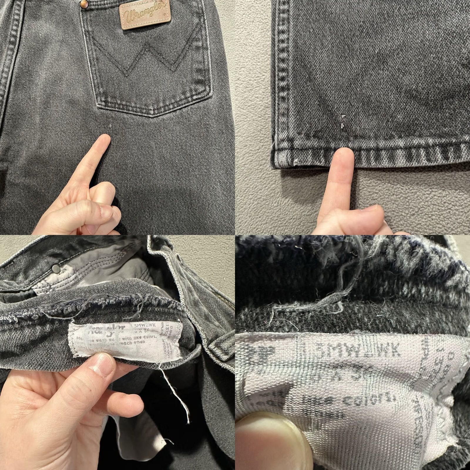 Wrangler Wrangler Jeans Cowboy Cut Original Fit Gray Denim 13MWZWK Mens 36x36 (35x34) GUC Size US 36 / EU 52 - 8 Thumbnail