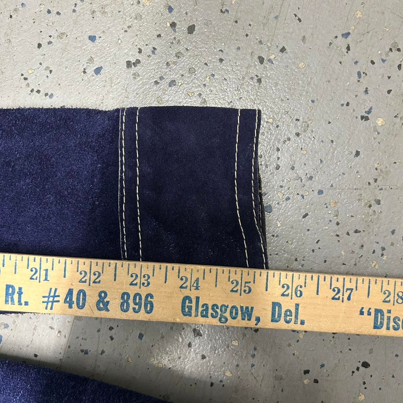 Other VTG 60s/70s Navy blue suede leather western pearl snap shirt Size US L / EU 52-54 / 3 - 6 Thumbnail