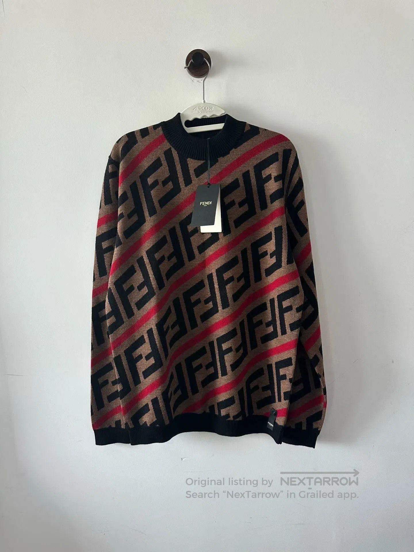 Fendi FENDI Full printed striped wool knitted sweate| Size XS / US 0-2 / IT 36-38 - 1 Thumbnail