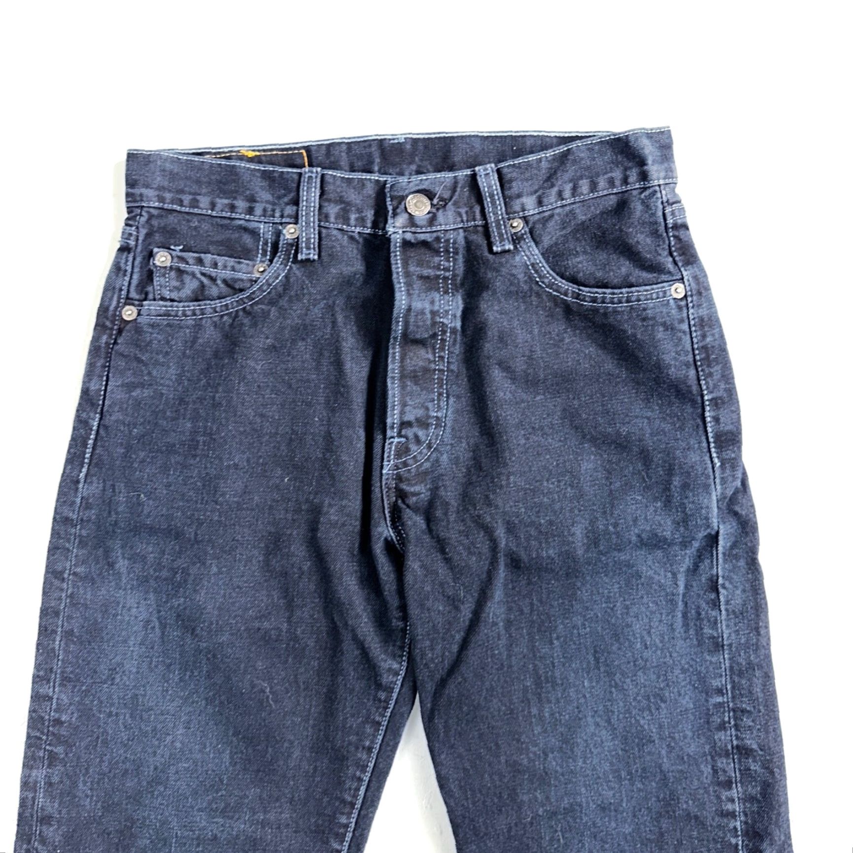 Levi's VINTAGE Levi's 501 Jeans 90s Mexico Straight Levi's 501 30x32 Dark Wash Blue Men Jeans 30 Regular 32 Inseam 90s Theme Vintage Size US 30 / EU 46 - 2 Thumbnail